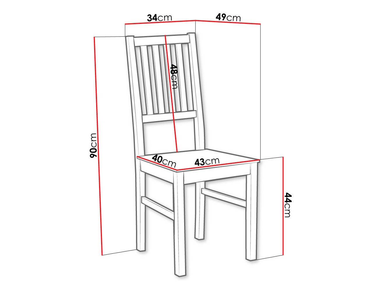 Stol Victorville 135 (Črna)