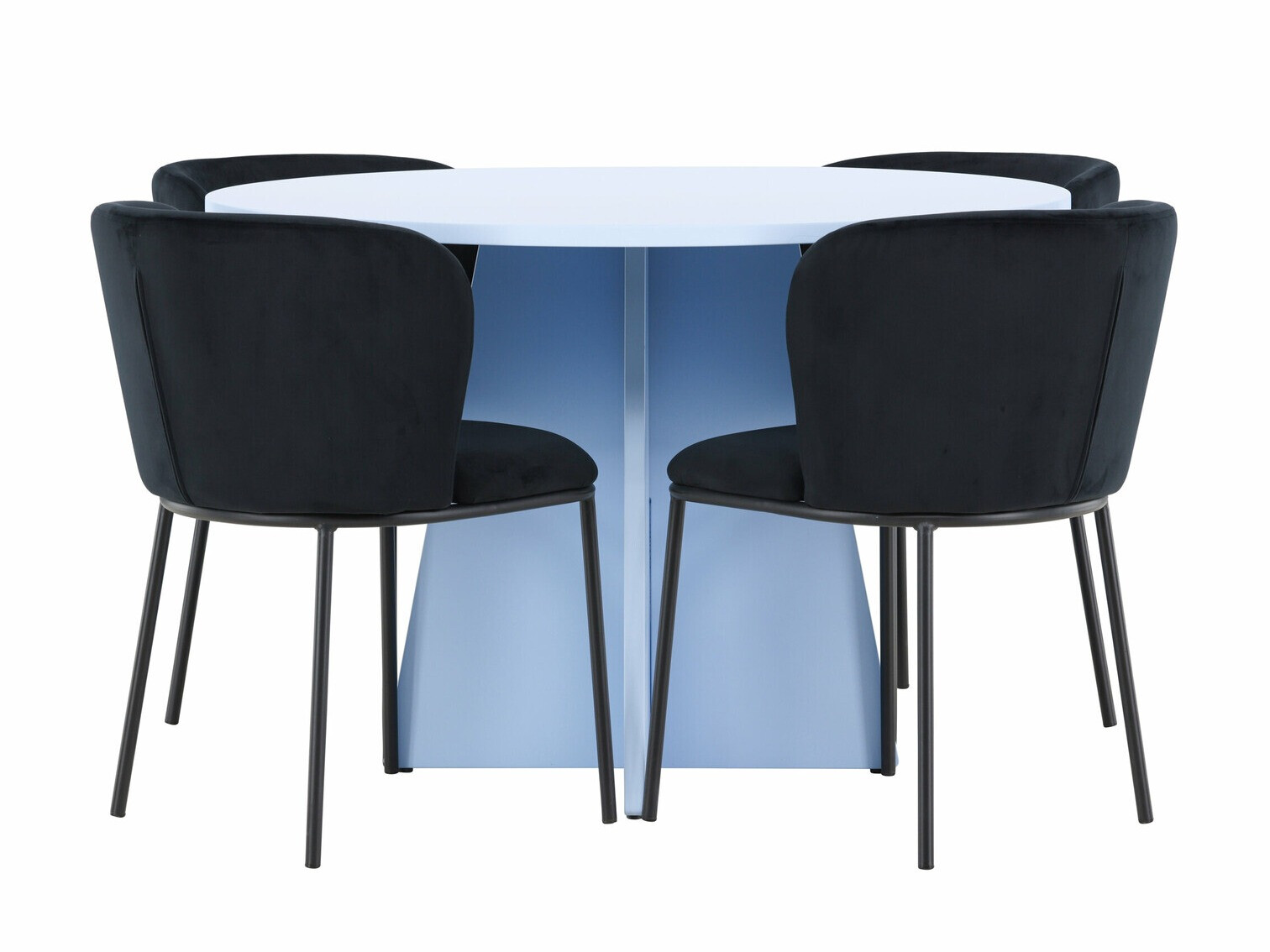 Jedilniški komplet Dallas 4746 (Črna)