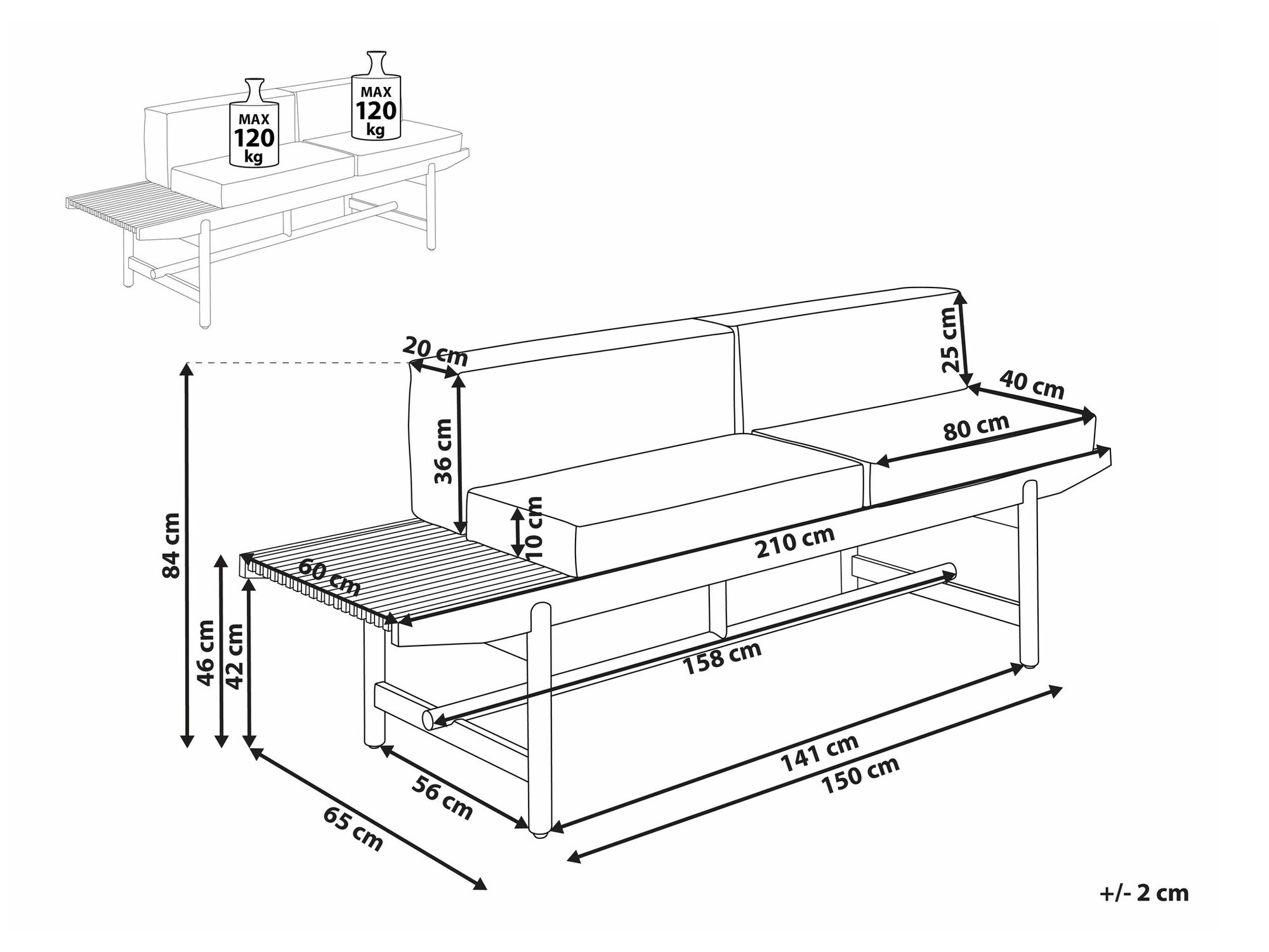 Vrtna klop Sorsono 101