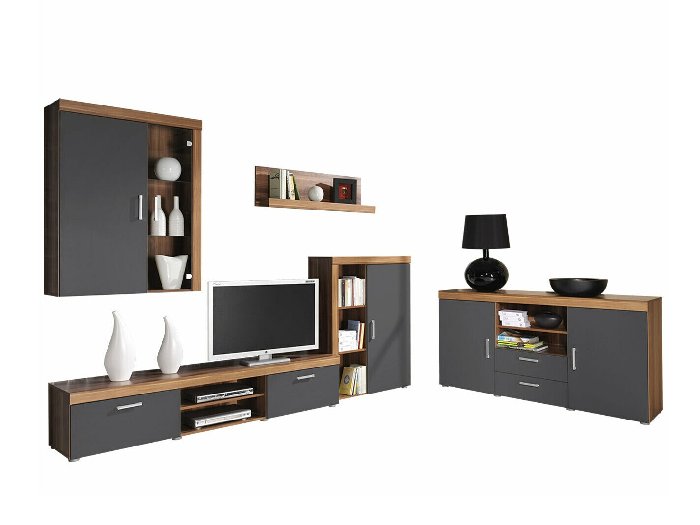 Komplet za dnevno sobo Cormiru 109 (Sliva + grafit)