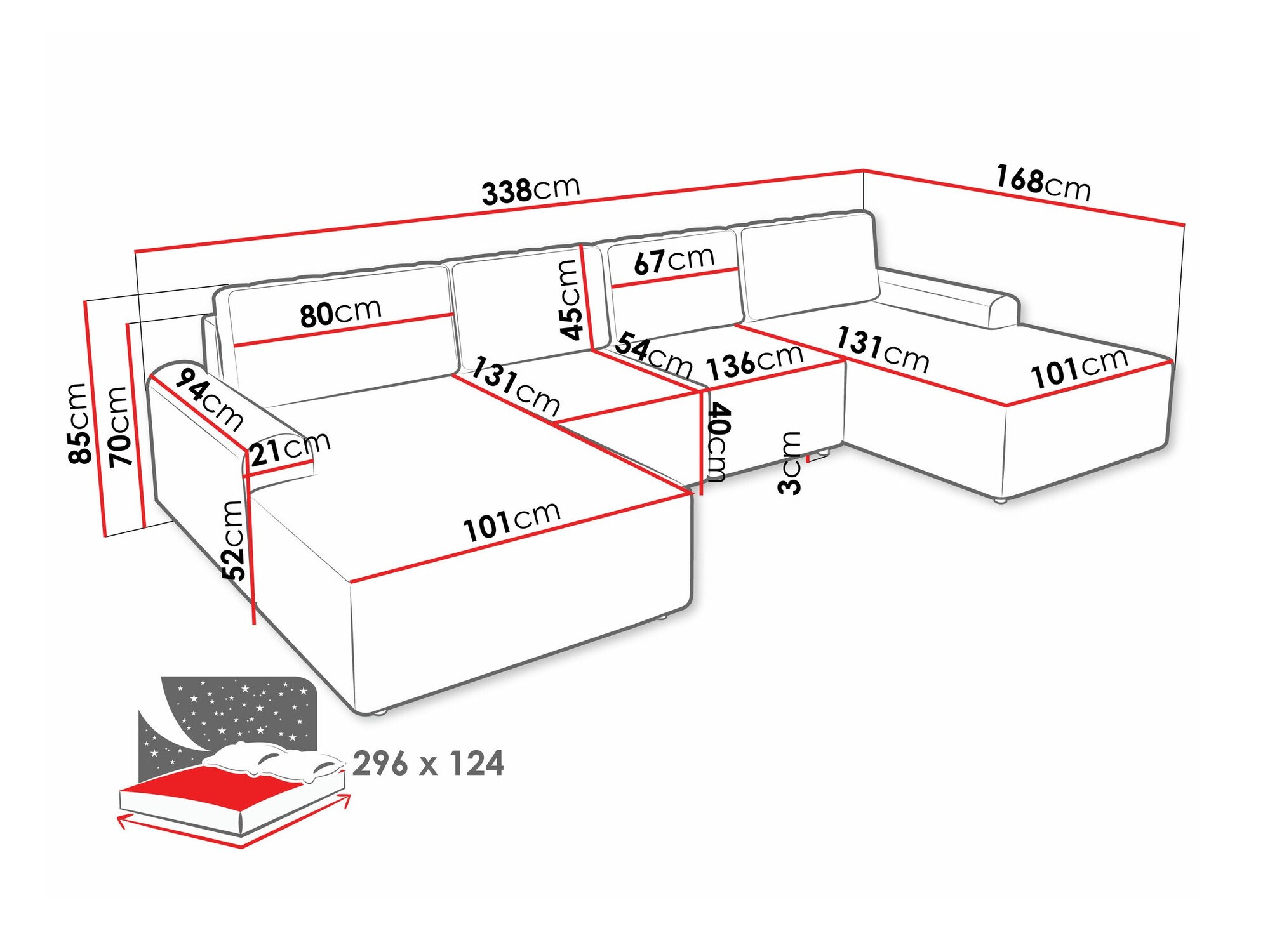 Kotna garnitura Stonecrest 106 (Sierra 744)