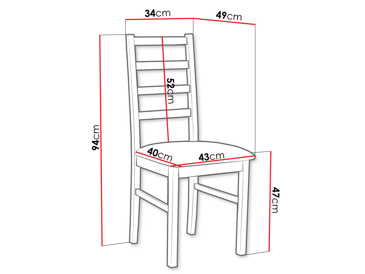 Stol Victorville 171 (Črna)