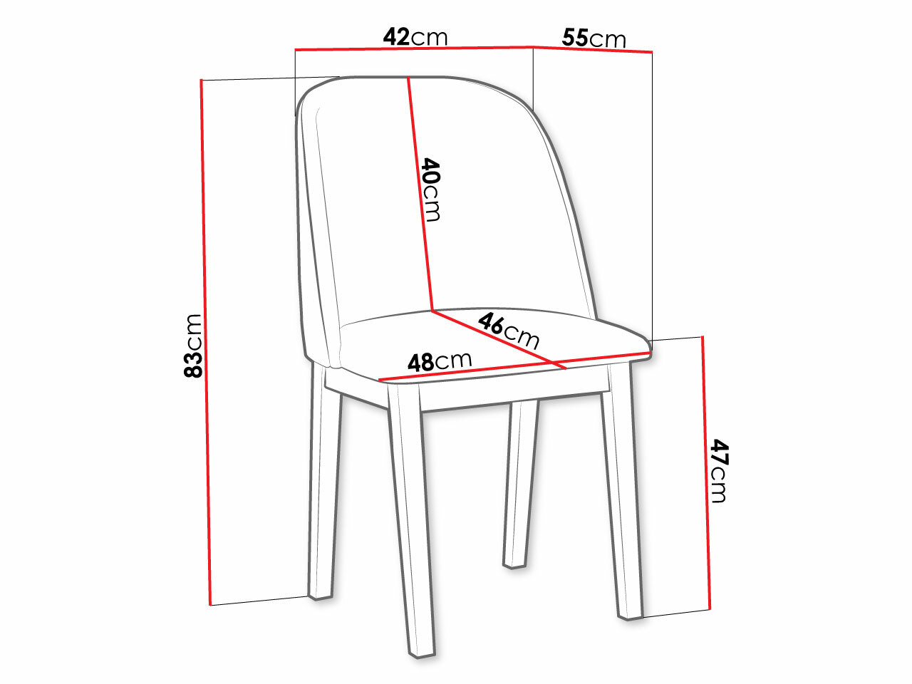 Stol Victorville 332 (Črna)