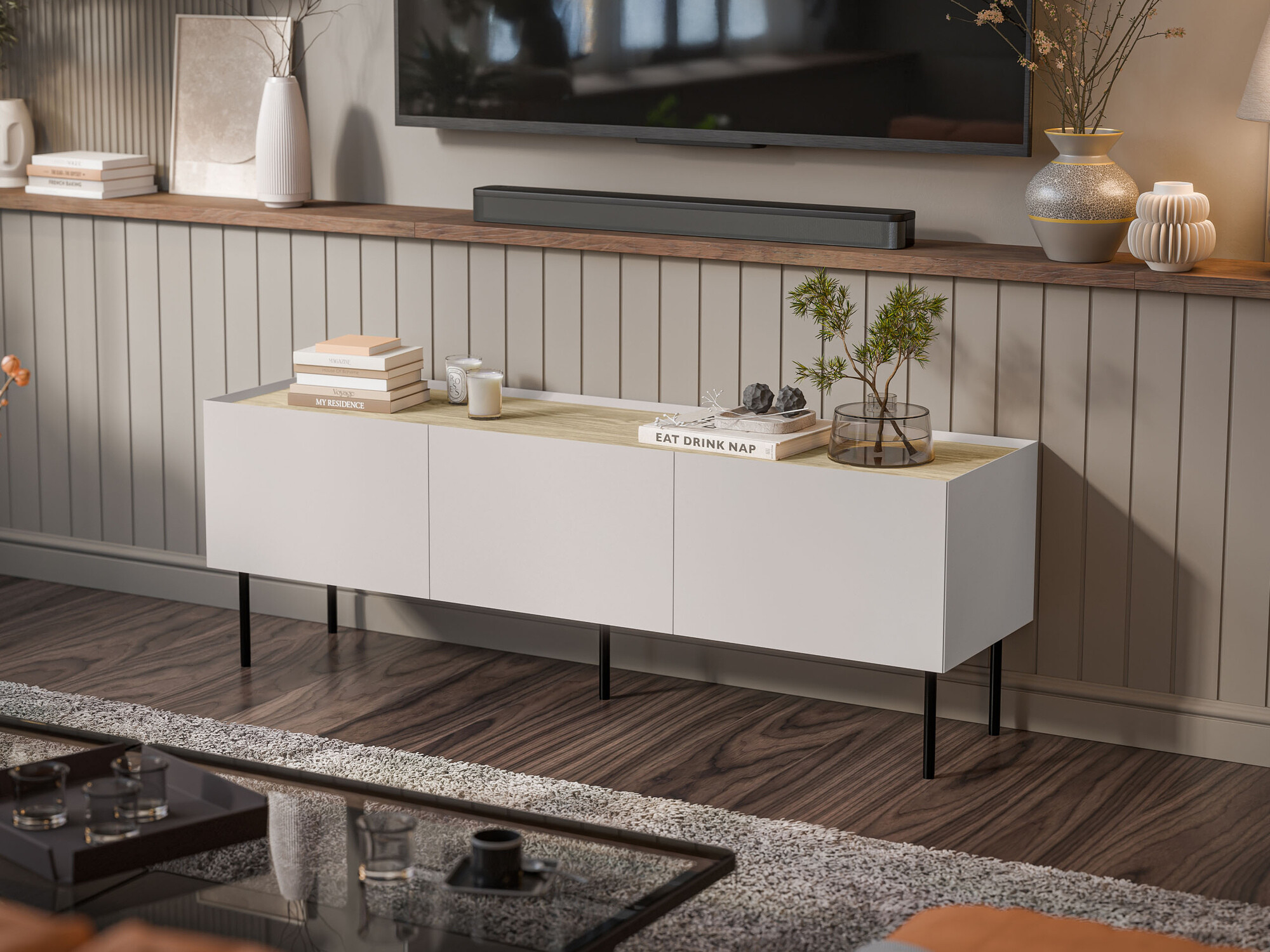 TV-omarica Melbela 106 (Kašmir + Hrast)