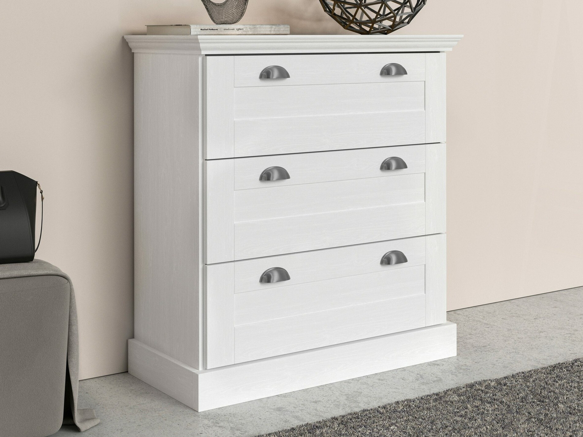 Komoda Salfelo 102 (Bela)