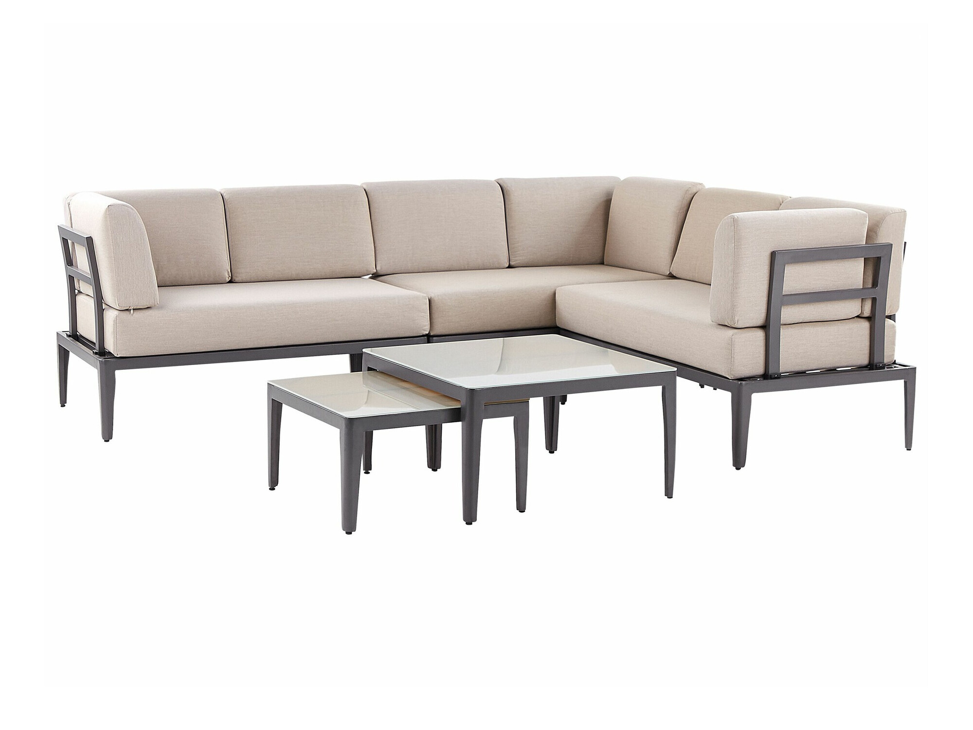 Komplet vrtnega pohištva Berwyn 2539 (Siva + Bež)