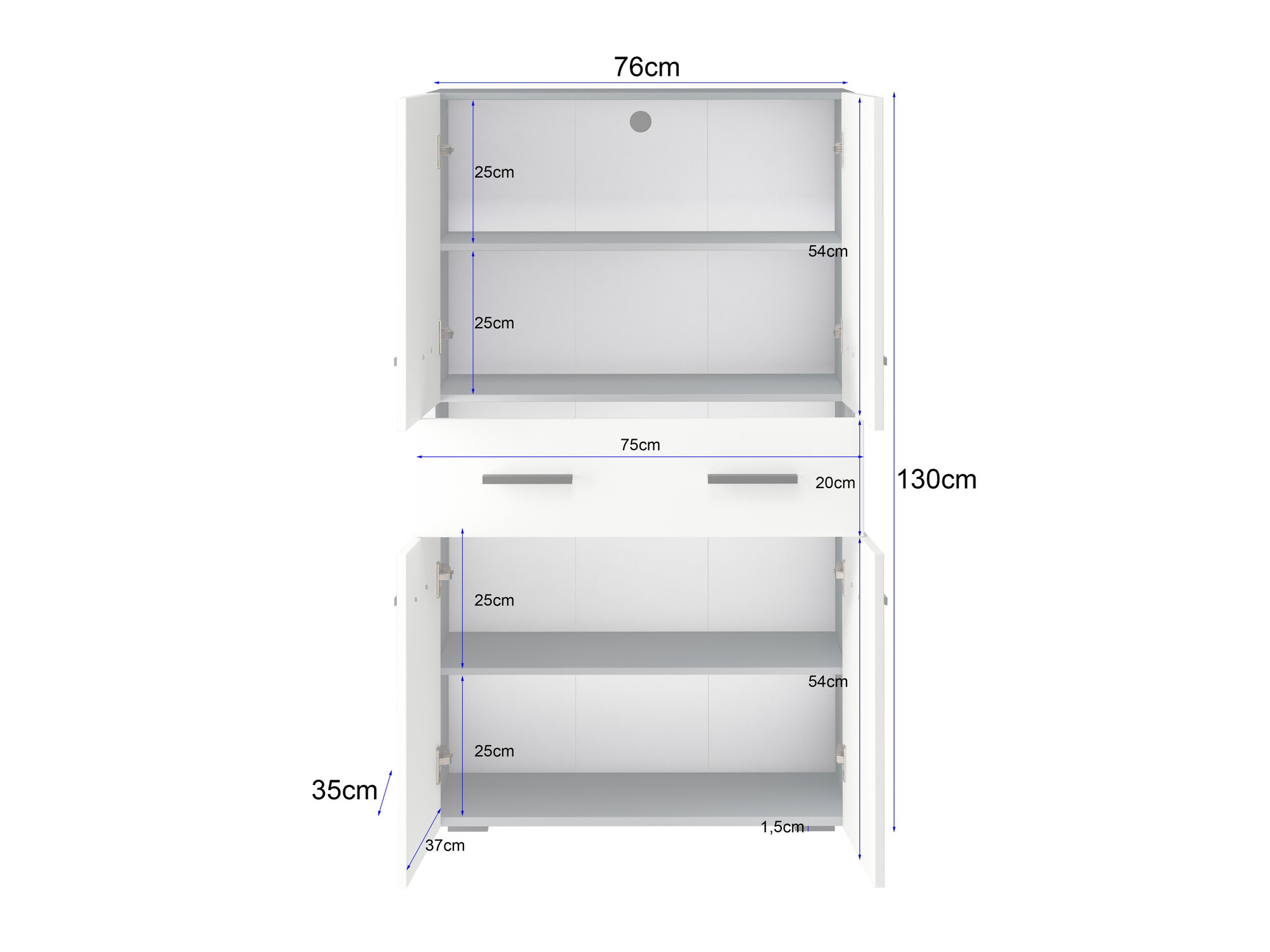Prostostoječa Kopalniška omarica Larlori 106 (Antracit)