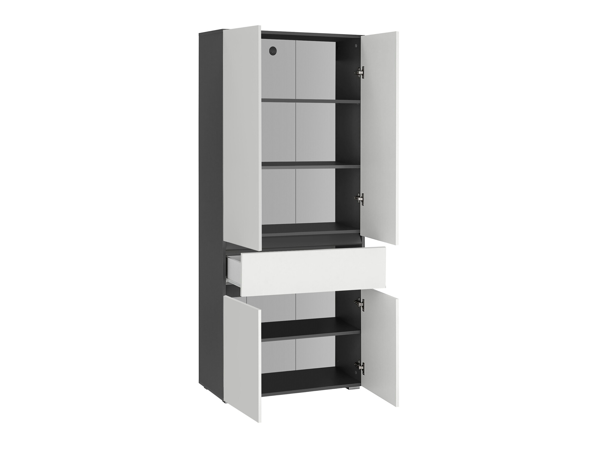 Prostostoječa Kopalniška omarica Soncamu 113 (Bela + Antracit)