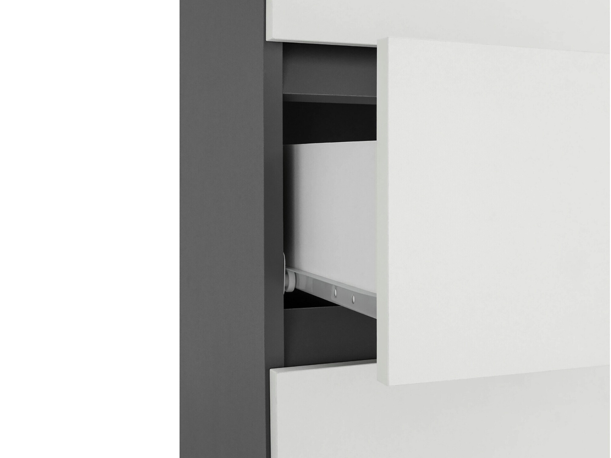 Prostostoječa Kopalniška omarica Soncamu 113 (Bela + Antracit)