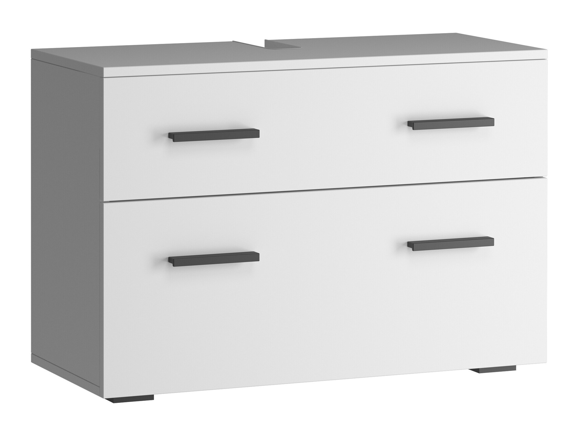 Prostostoječa kopalniška omarica za umivalnik Larlori 101 (Bela)