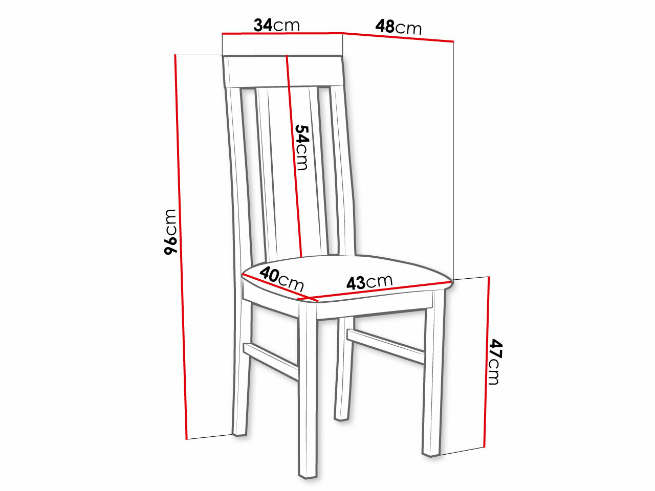 Stol Victorville 165 (Črna)