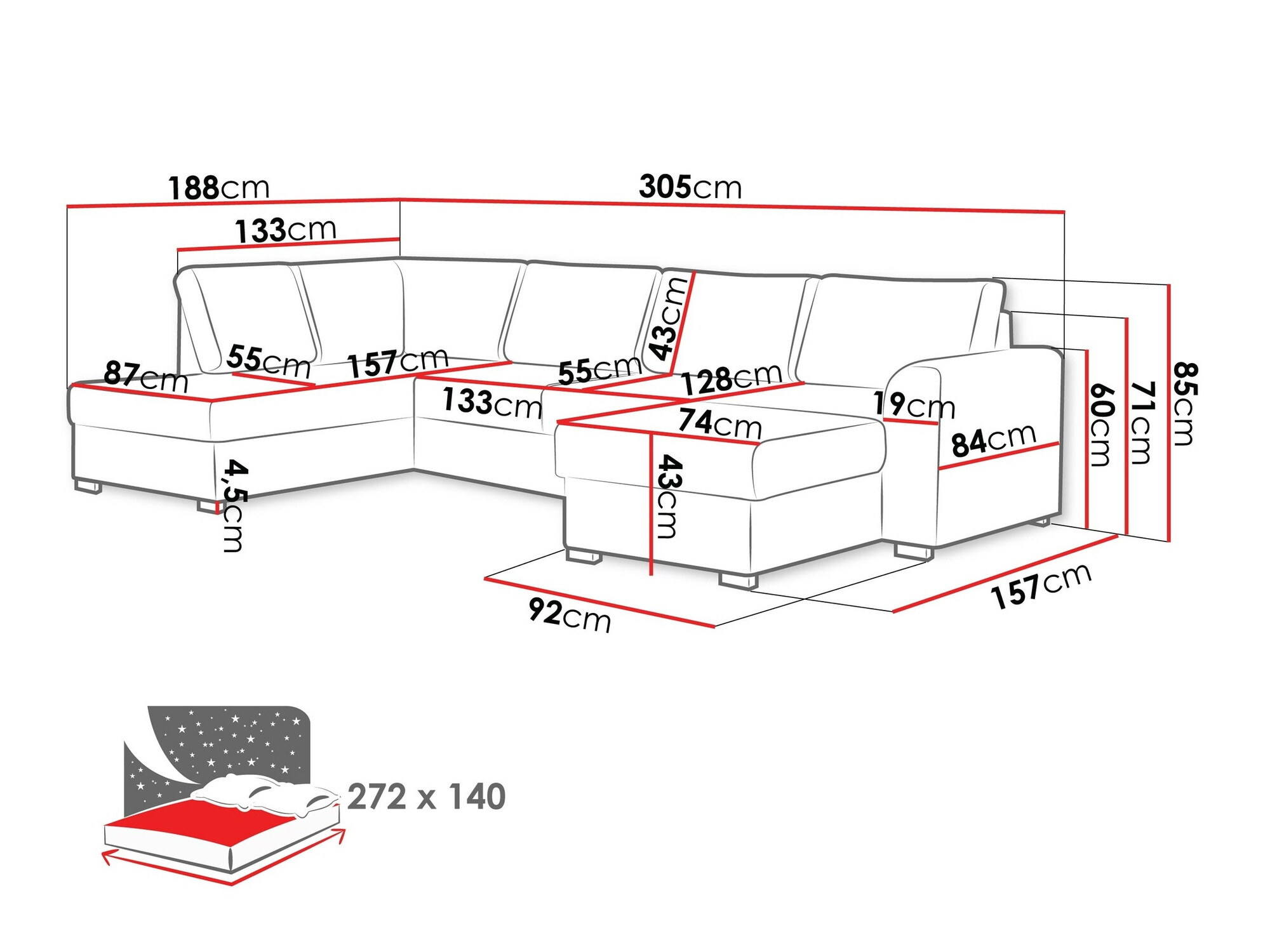 Kotna garnitura Comfivo Flumen (Twist 21)