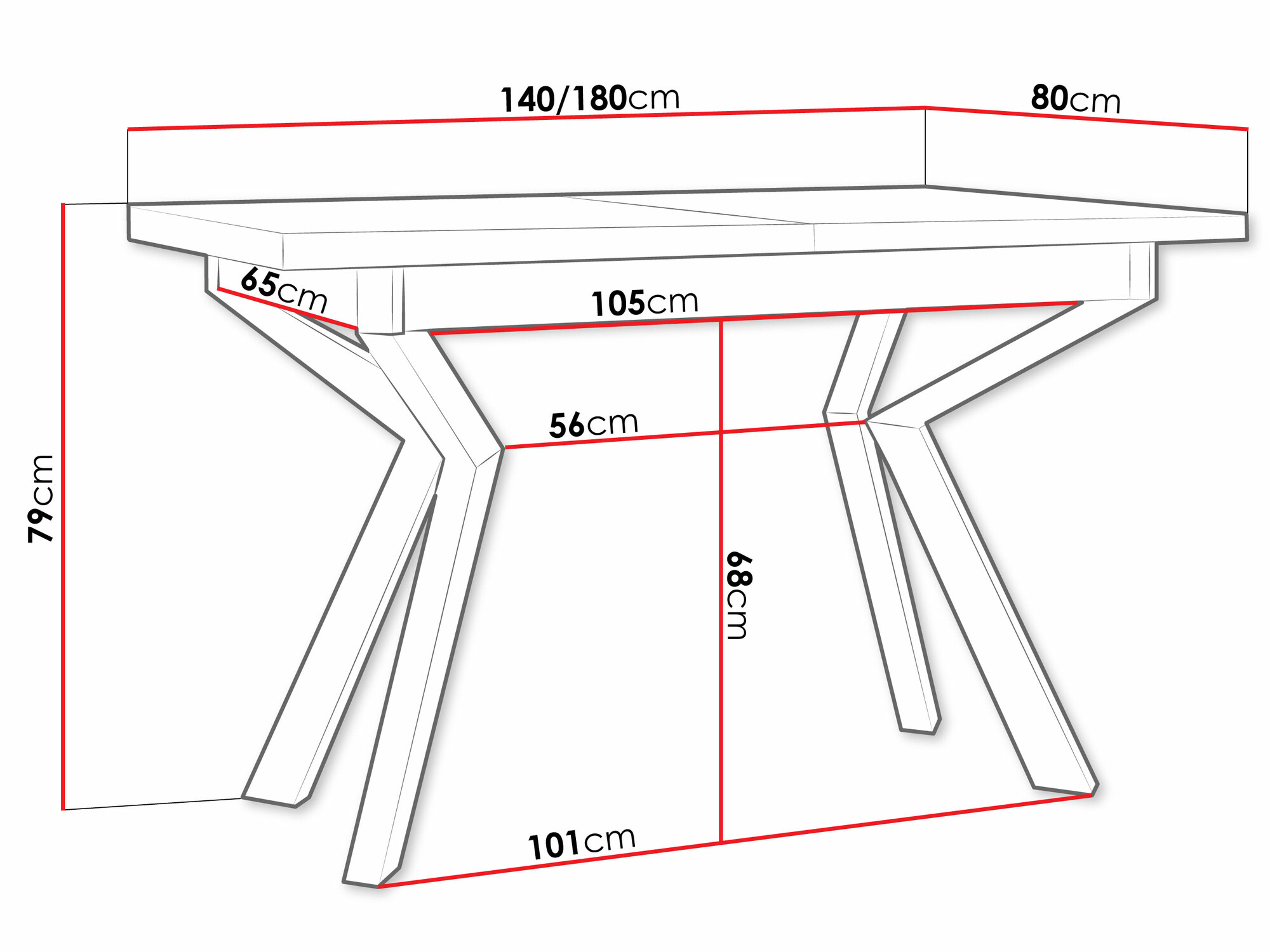 Miza Victorville 328 (Črna + Artisan hrast)