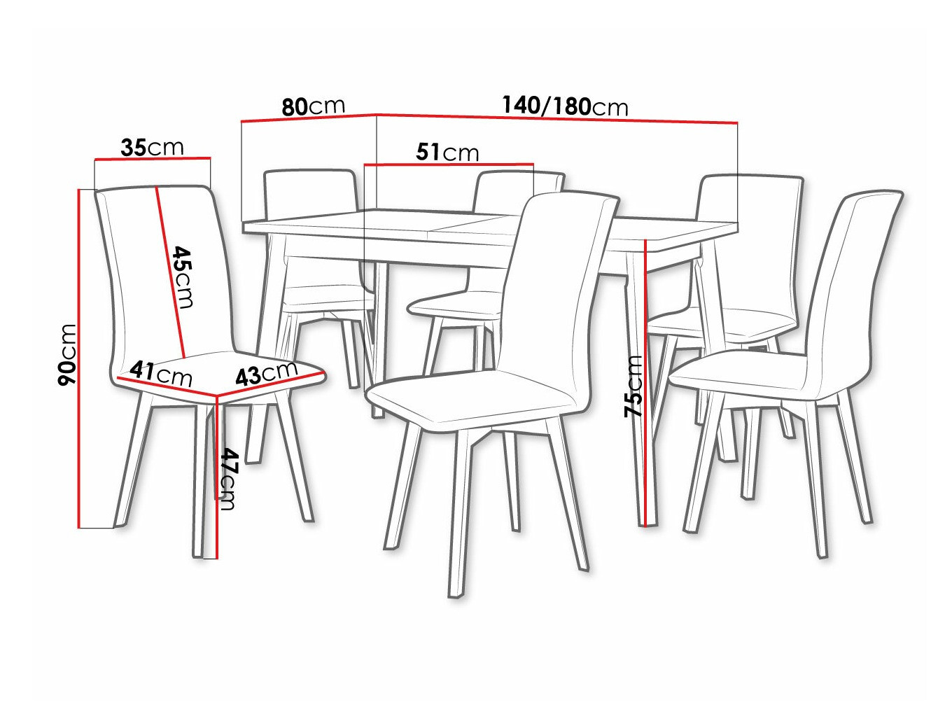 Jedilniški komplet Victorville 291 (Artisan hrast + Bela)