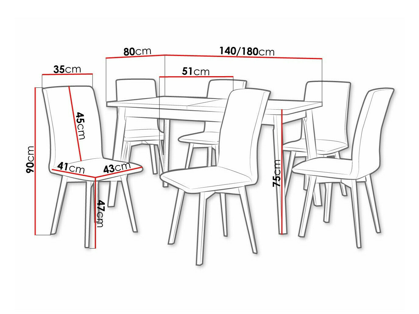 Jedilniški komplet Victorville 323 (Sonoma hrast)
