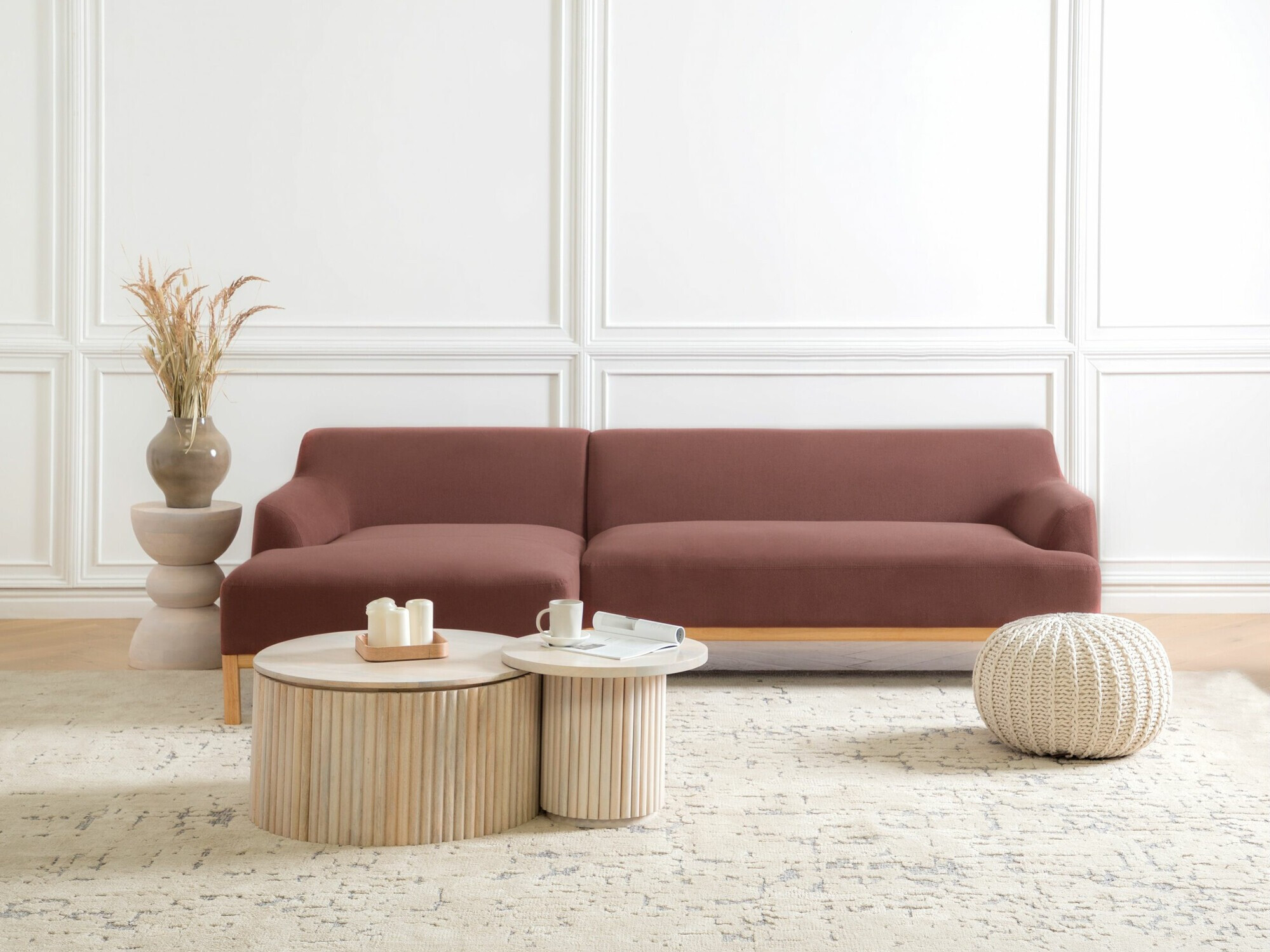 Kotna garnitura Berwyn 2229 (Umazano roza)