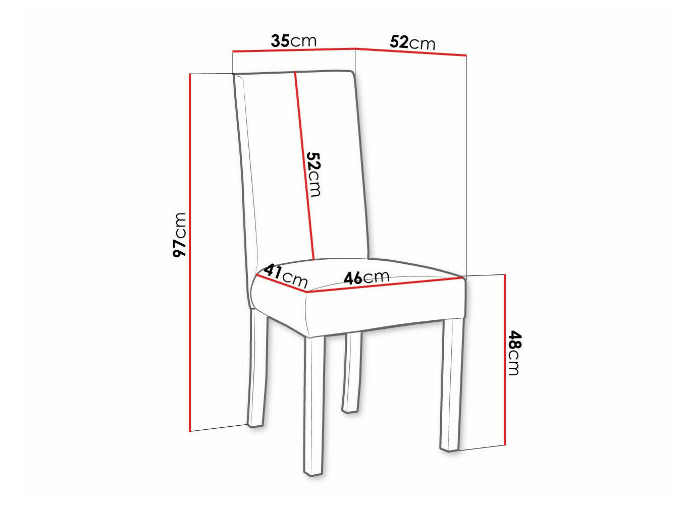 Stol Victorville 160 (Črna)
