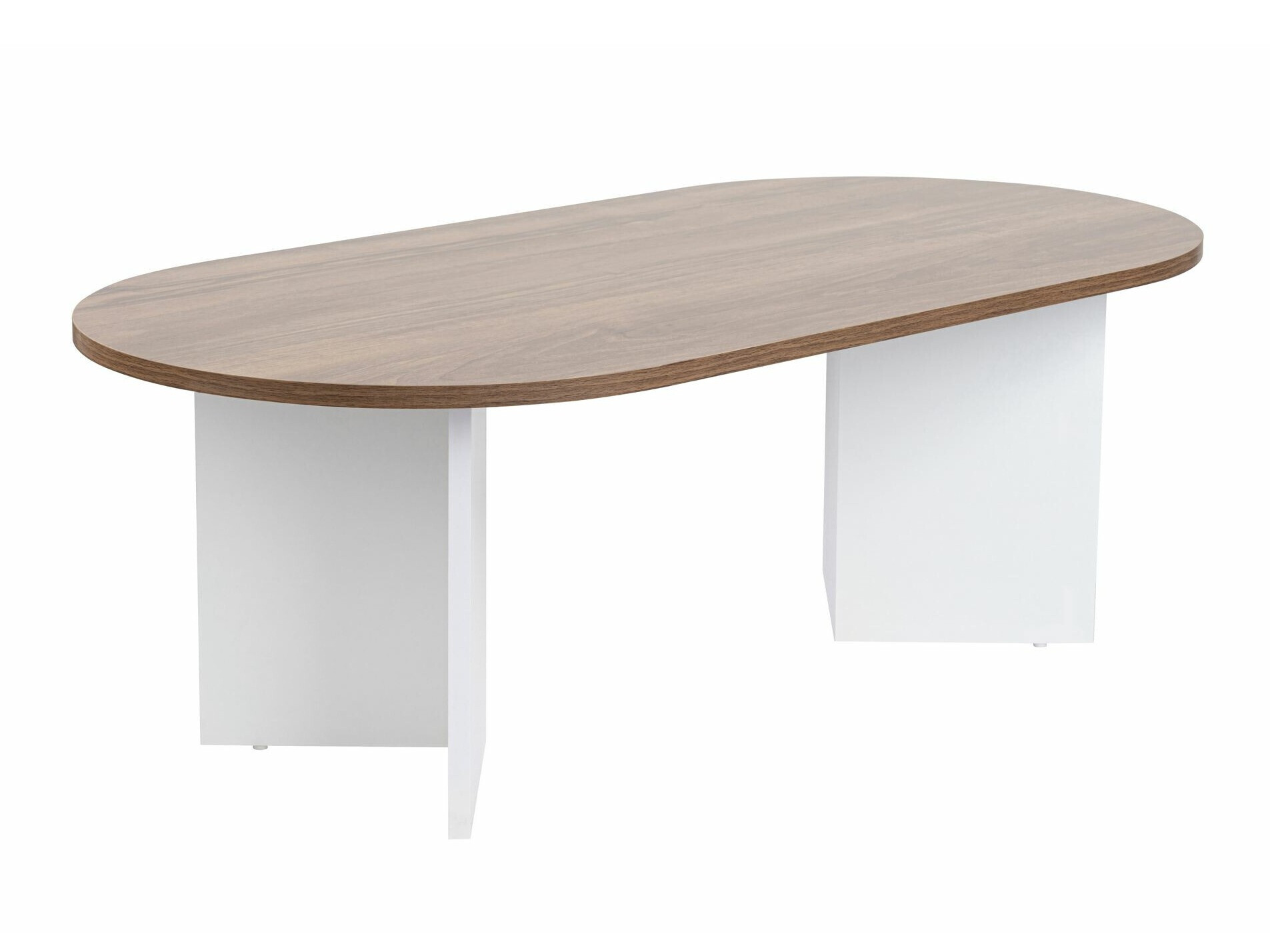 Klubska mizica Novato 111 (Oreh + Bela)