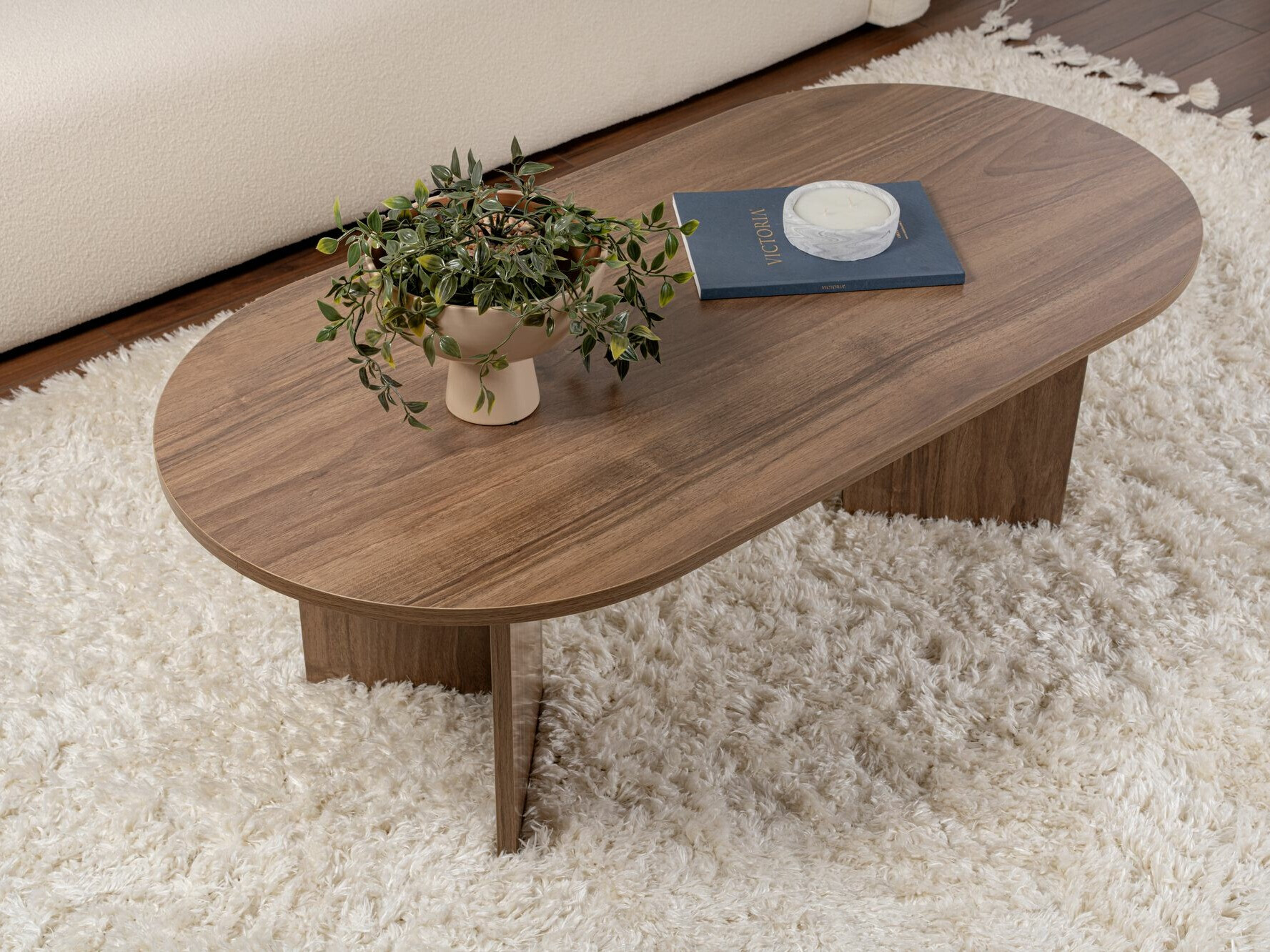 Klubska mizica Novato 111 (Oreh)