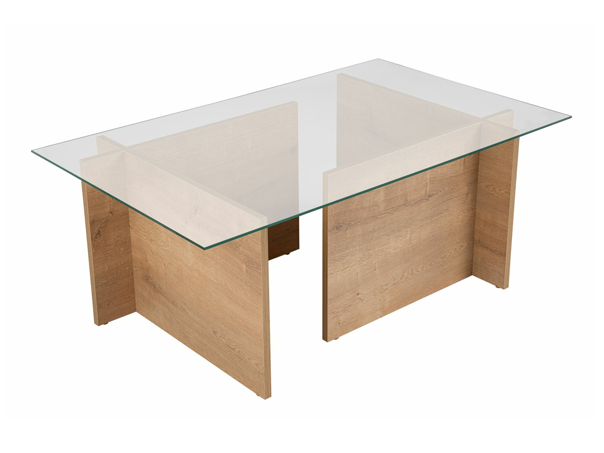 Klubska mizica Novato 112 (Medeni hrast)