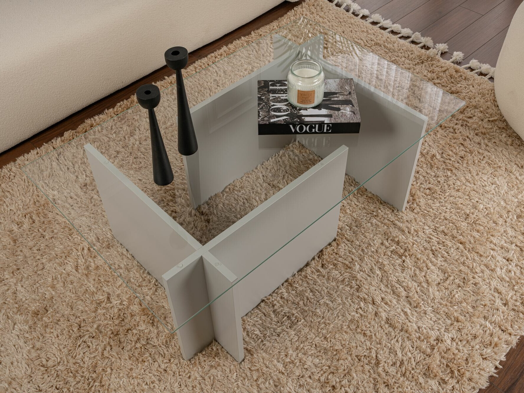 Klubska mizica Novato 112 (Siva)