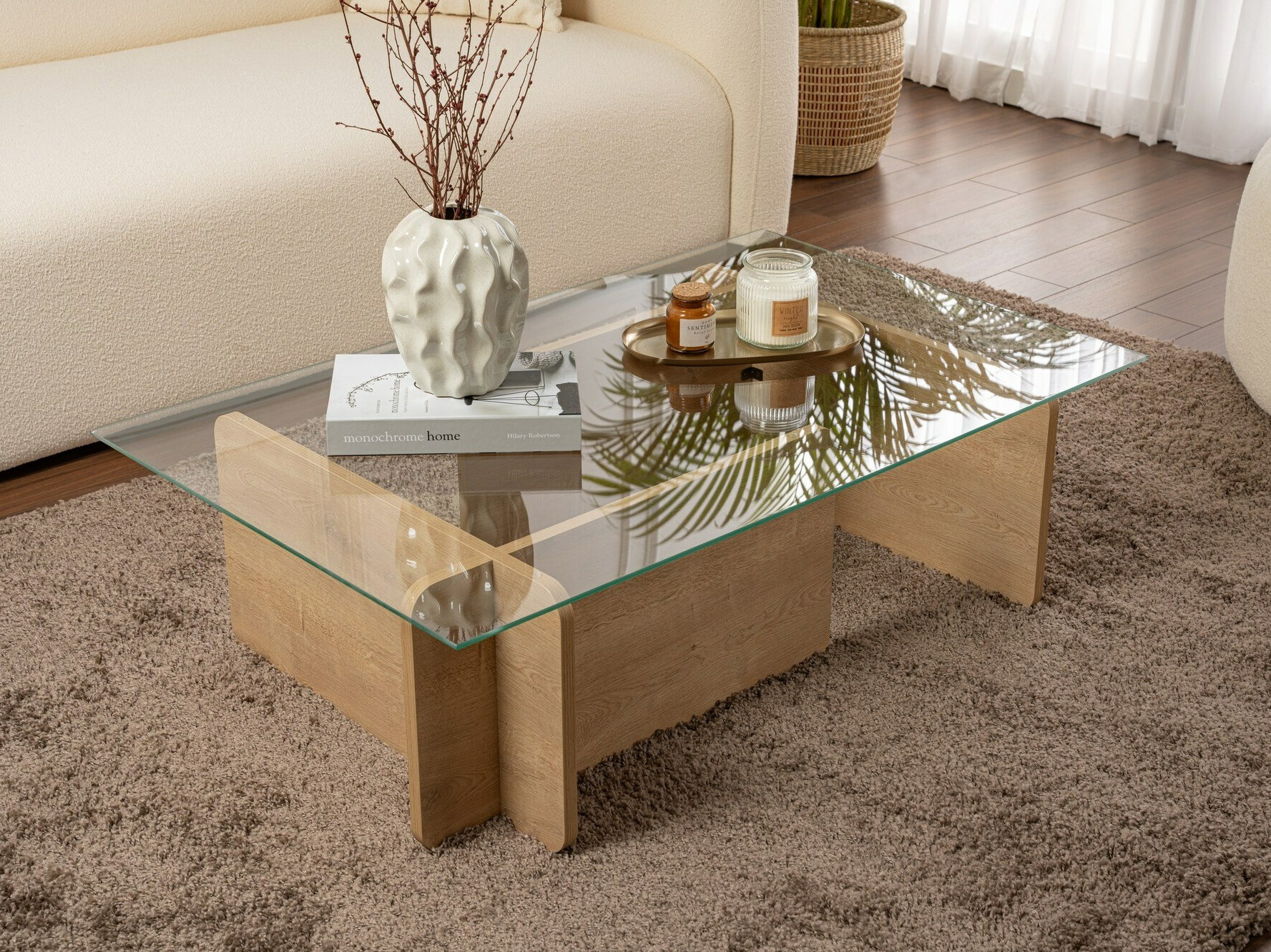 Klubska mizica Novato 113 (Medeni hrast)