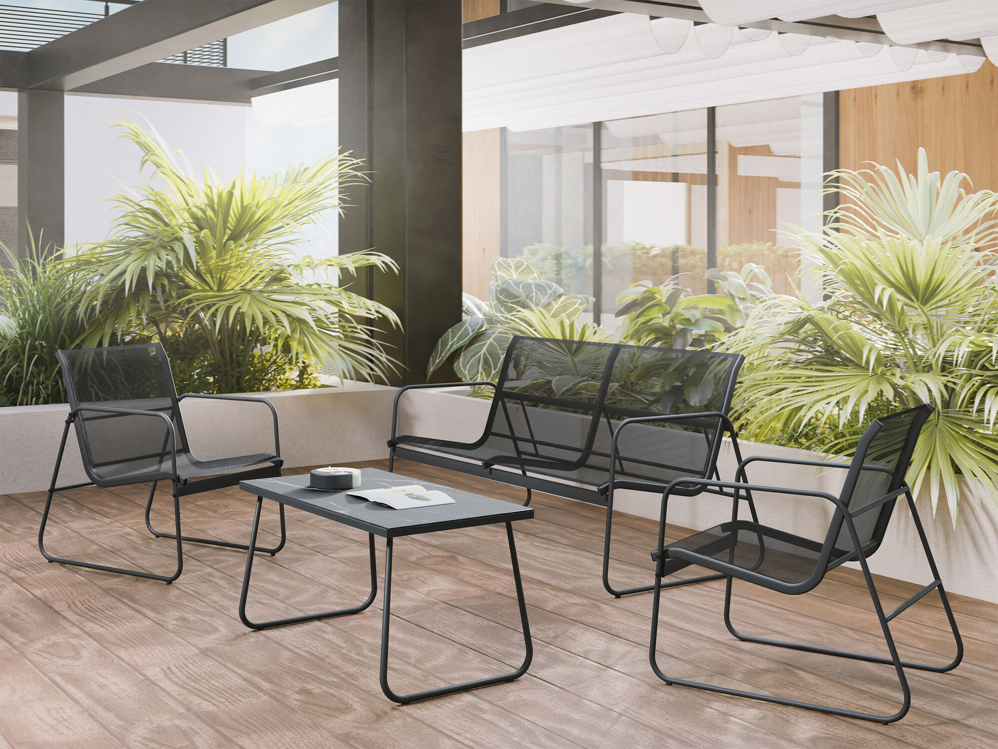 Komplet vrtnega pohištva Richardson 133 (Antracit)