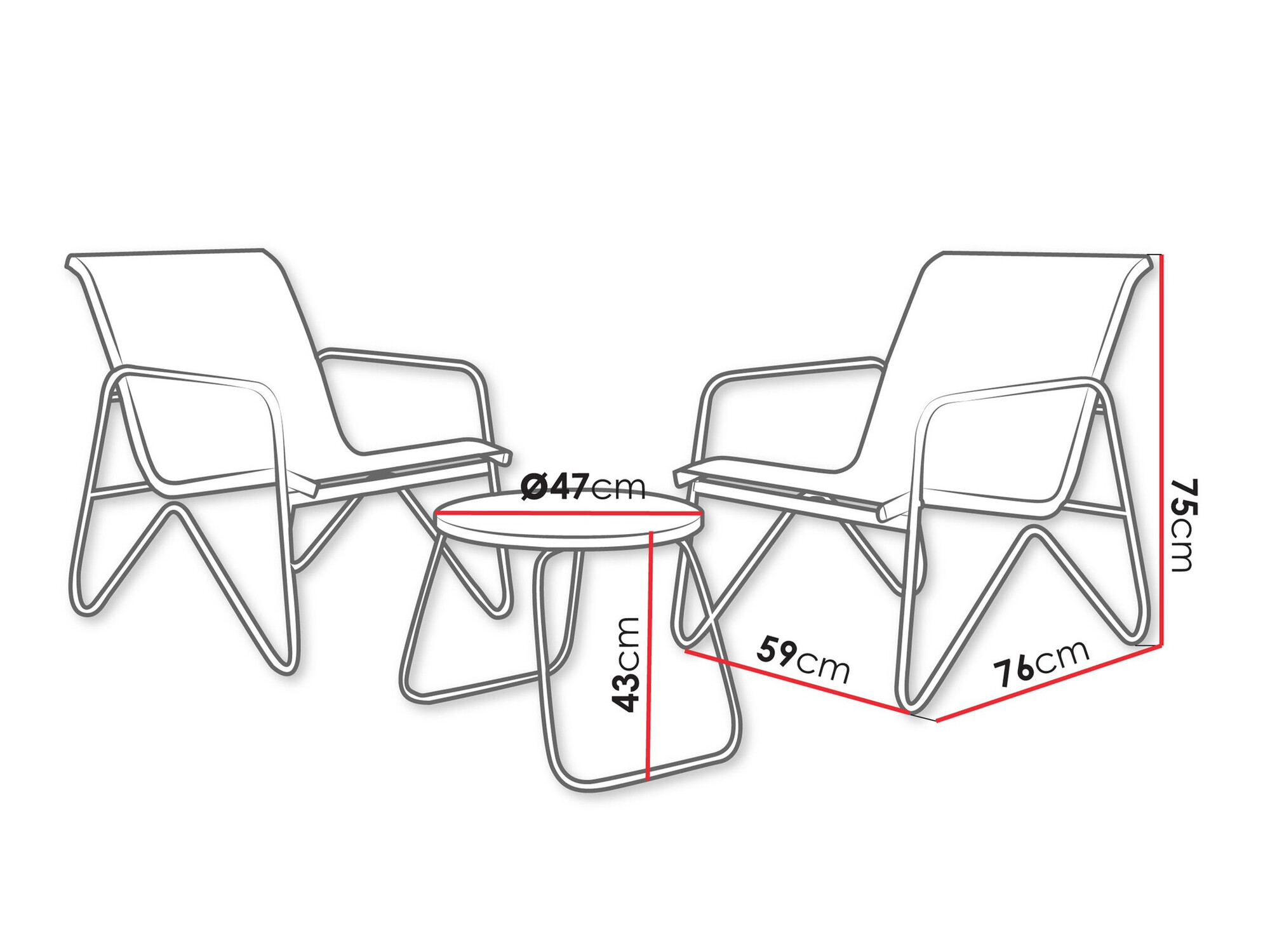 Komplet za balkon Richardson 132