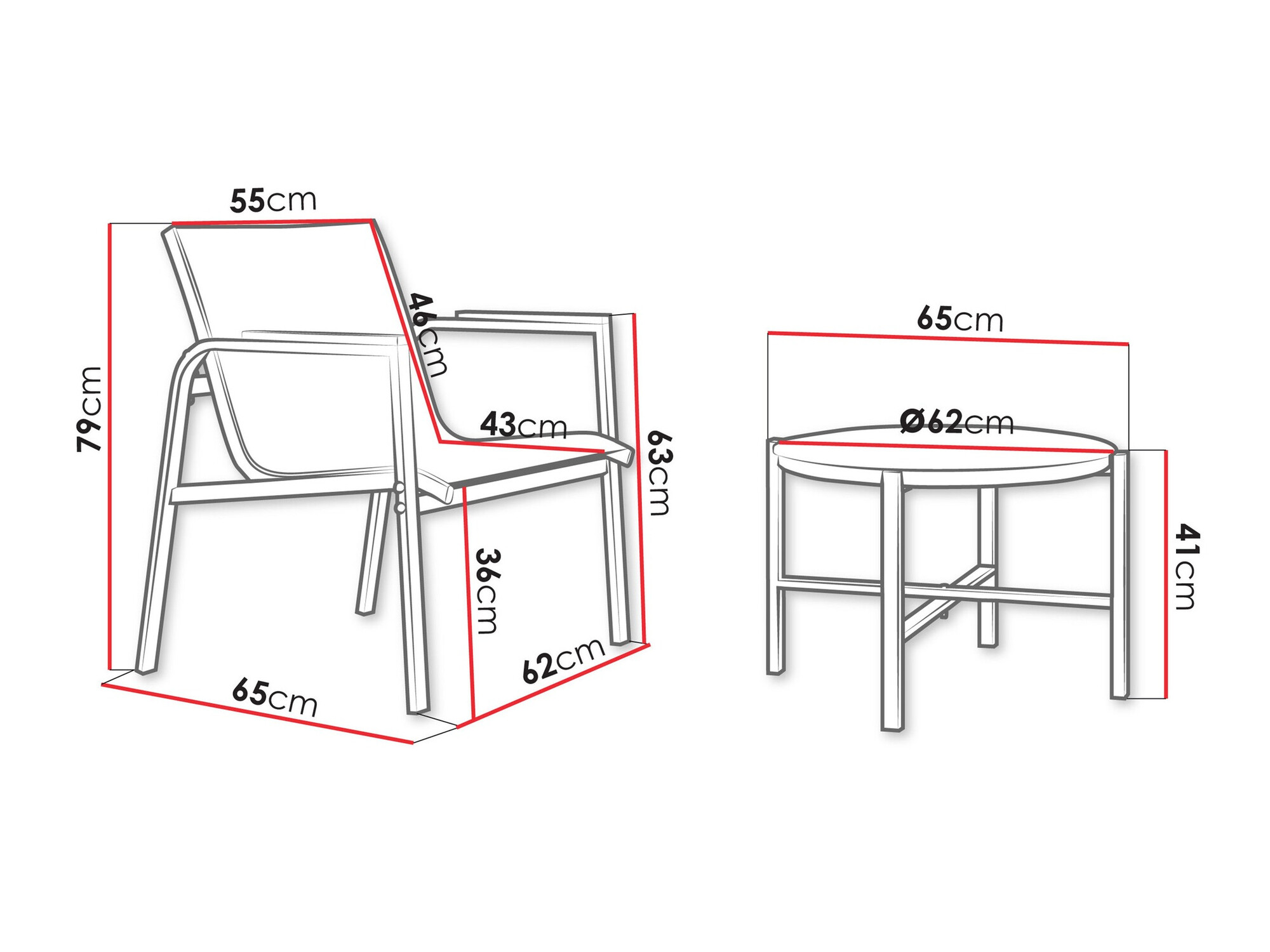 Komplet za balkon Richardson 134