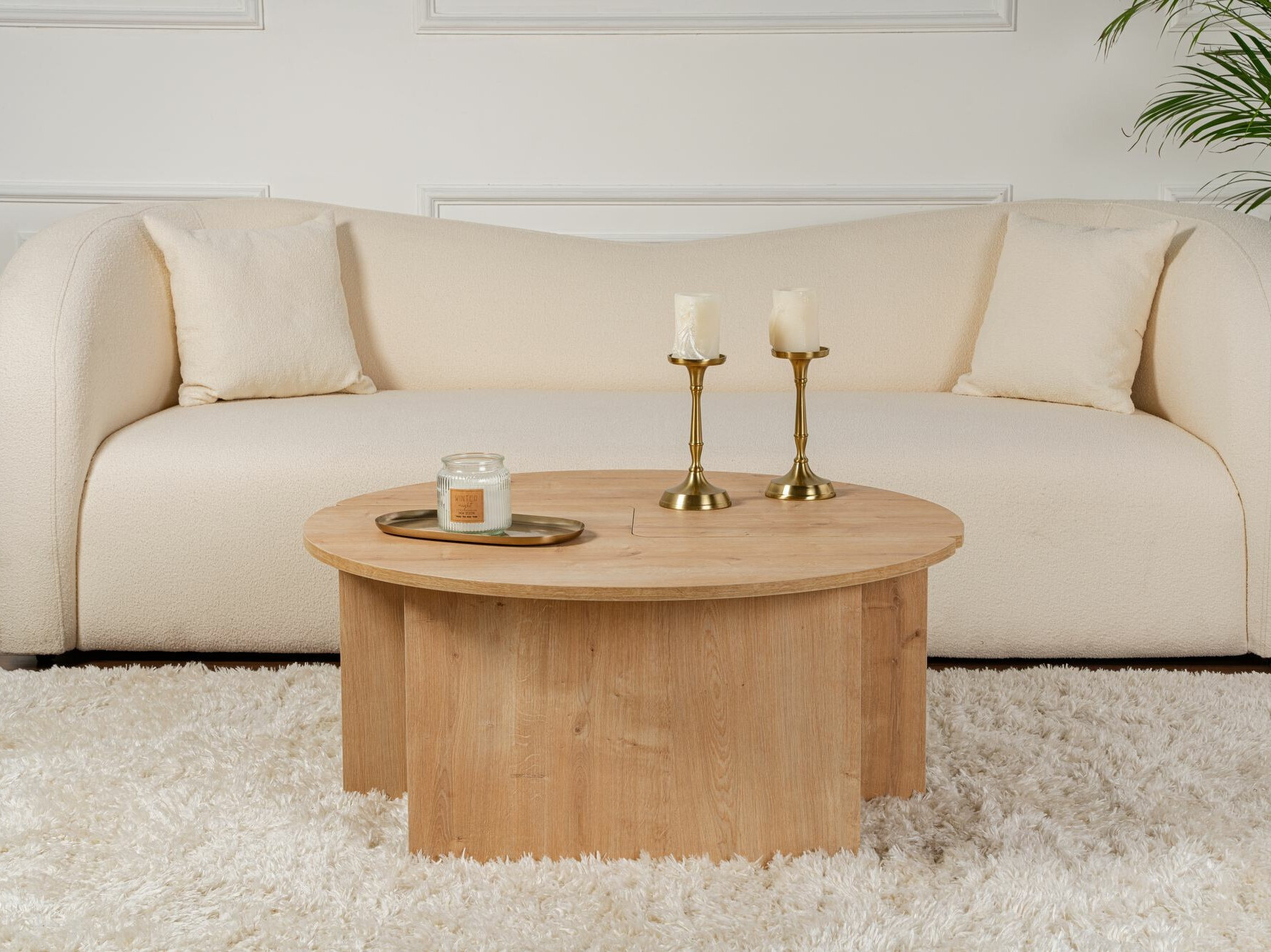 Komplet klubskih mizic Novato 114 (Hrast)