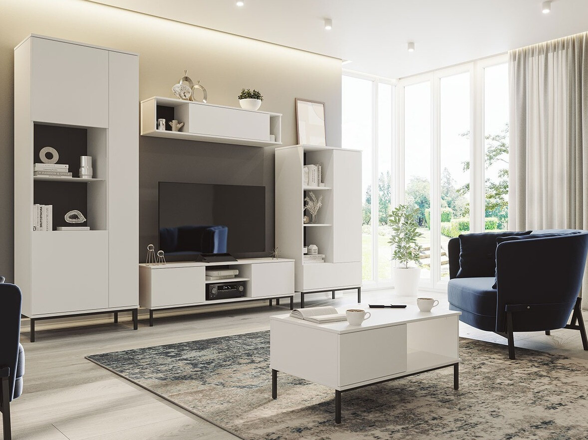 Komplet za dnevno sobo Lomsore 108 (Bela)