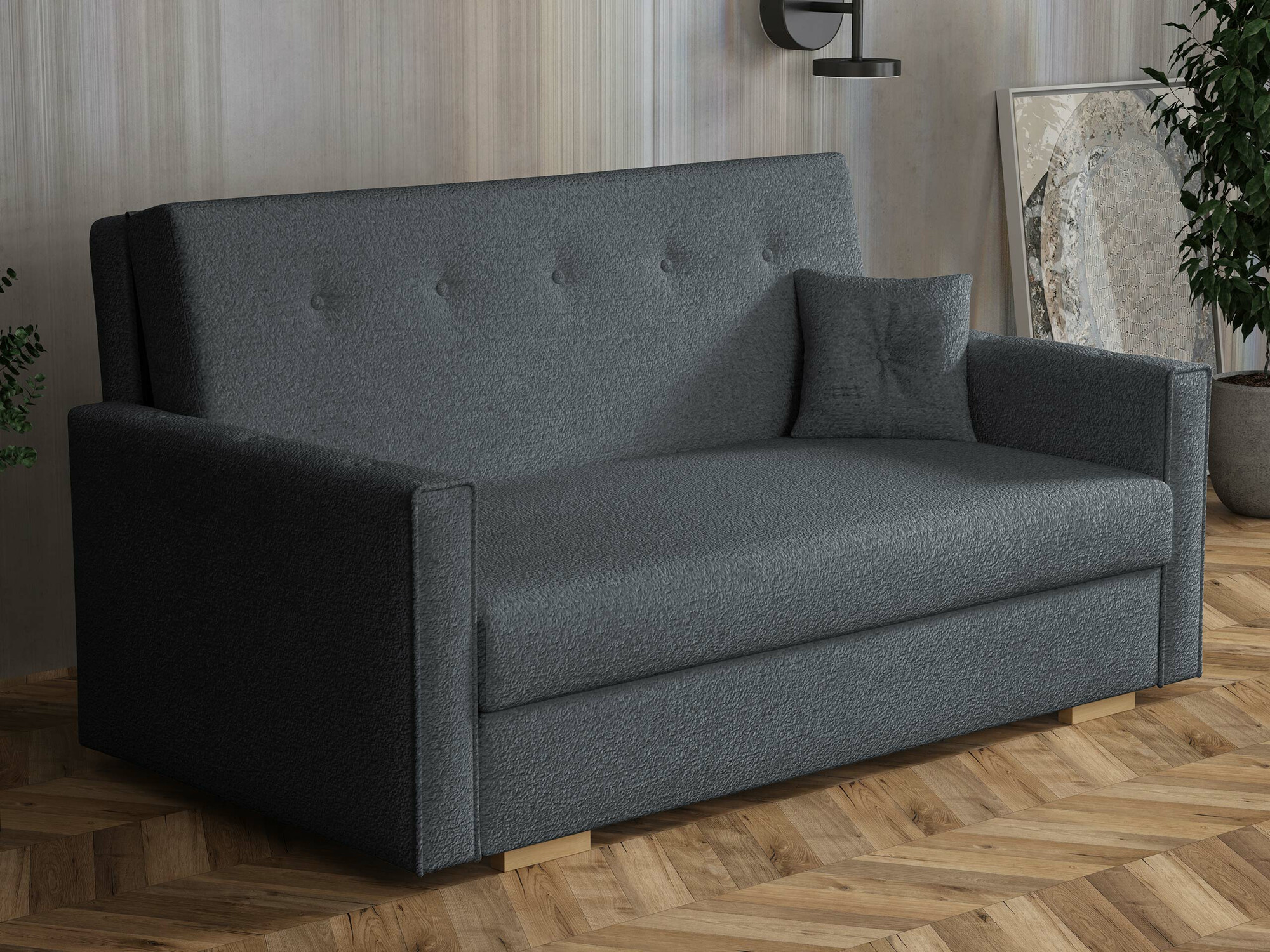 Raztegljiv kavč Caelrin III (Coral 80)