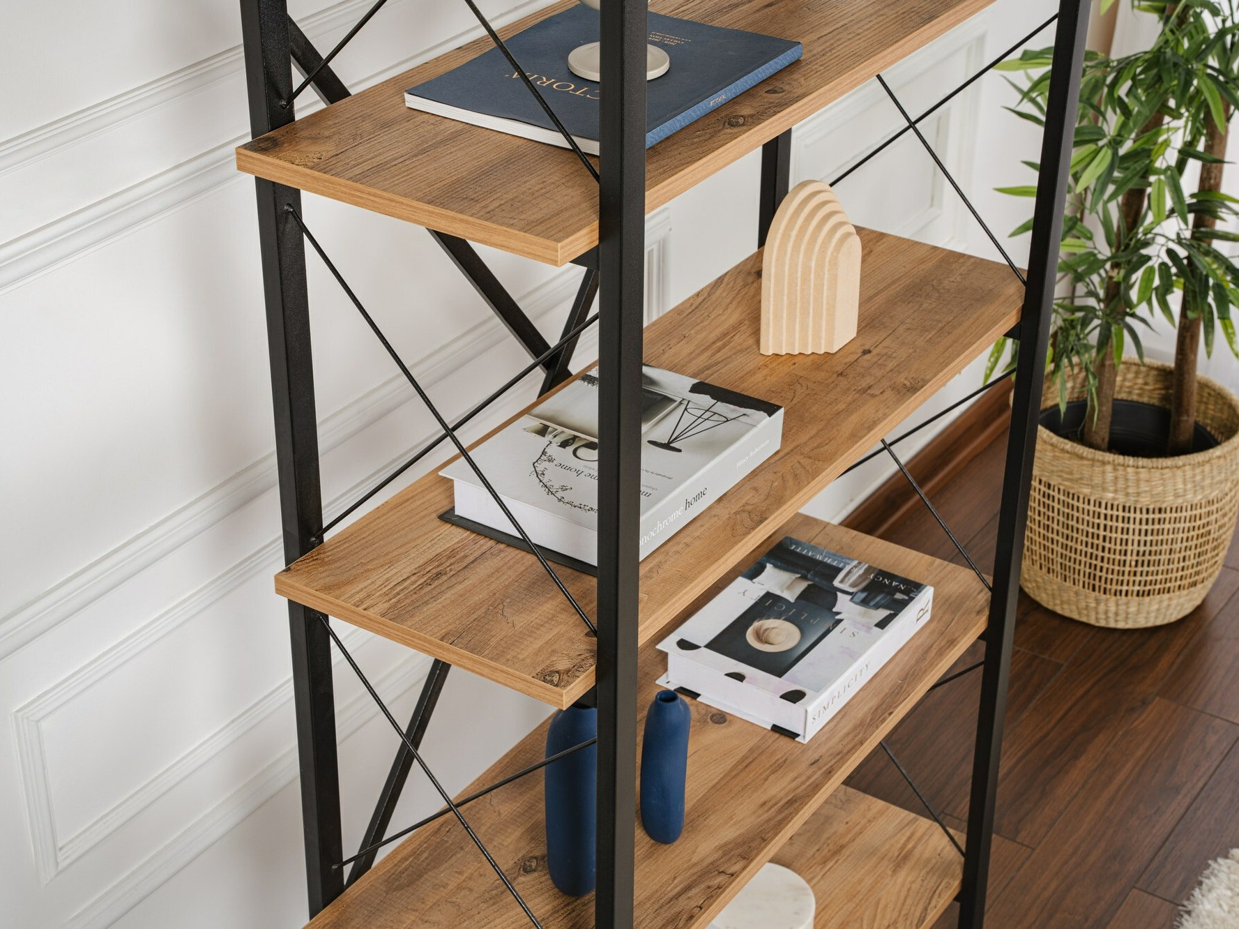 Regal Novato 115 (Bor + Črna)