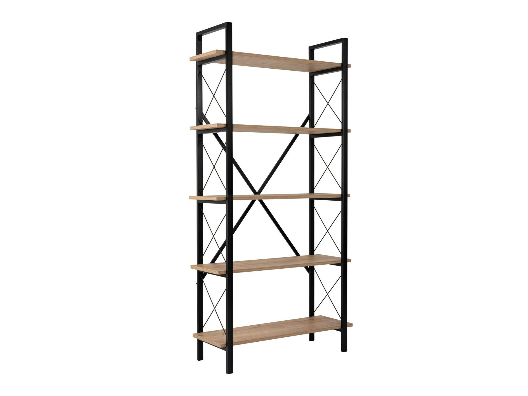 Regal Novato 115 (Hrast + Črna)