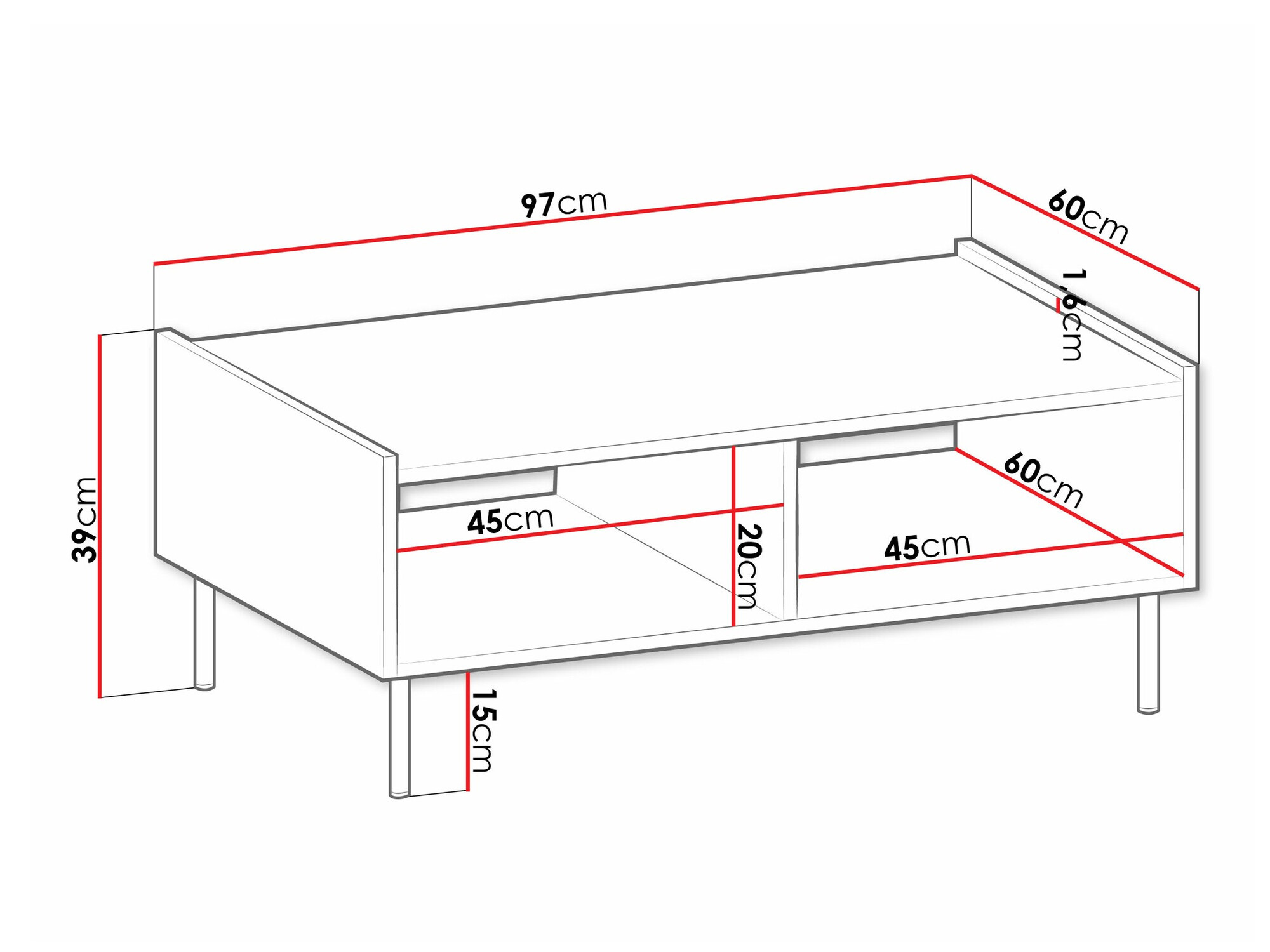 Klubska mizica Comfivo Belviro