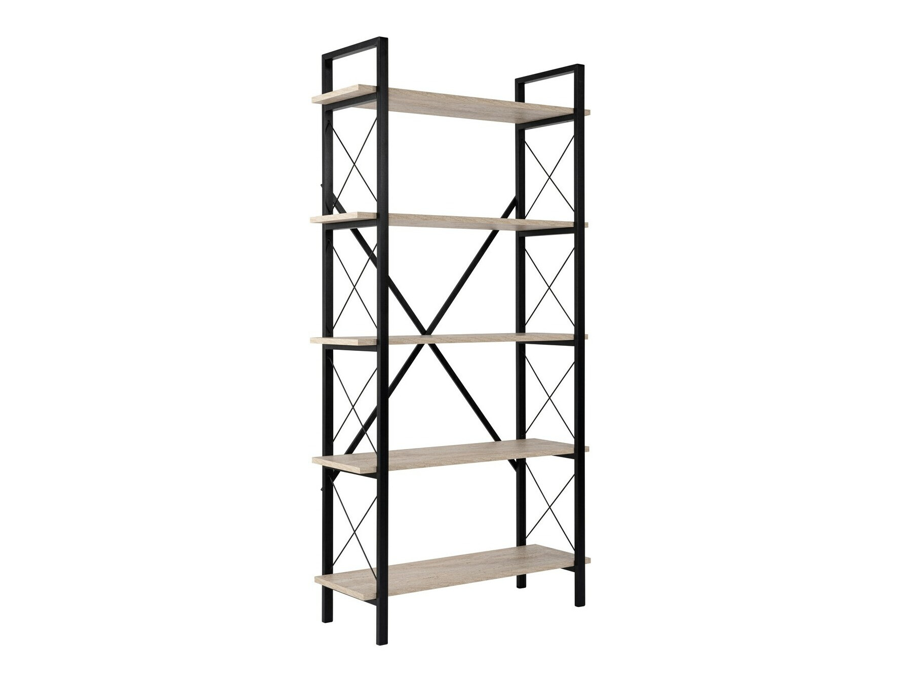 Regal Novato 115 (Svetlo rjava + Črna)