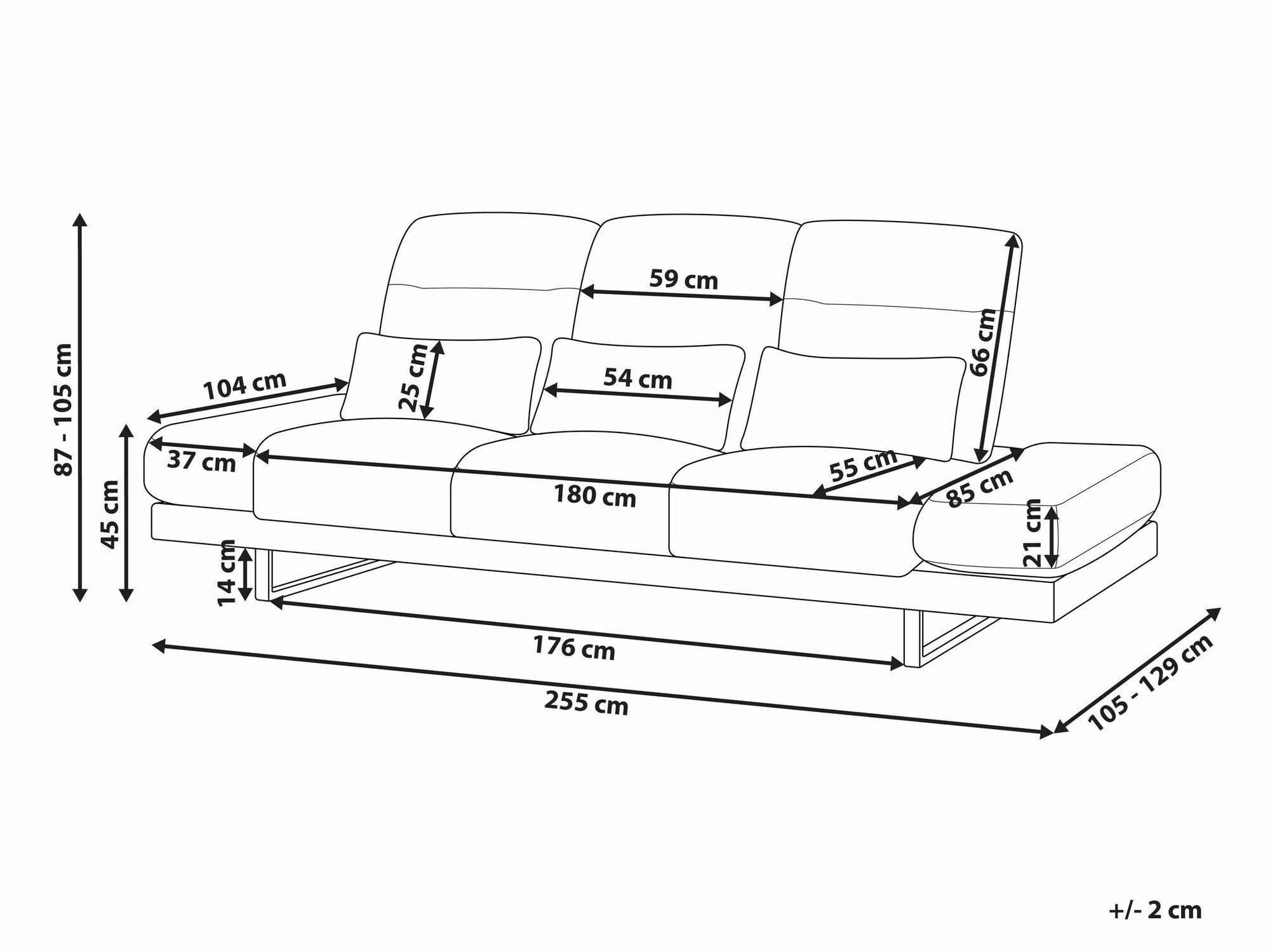Kavč Berwyn 2551 (Bež)