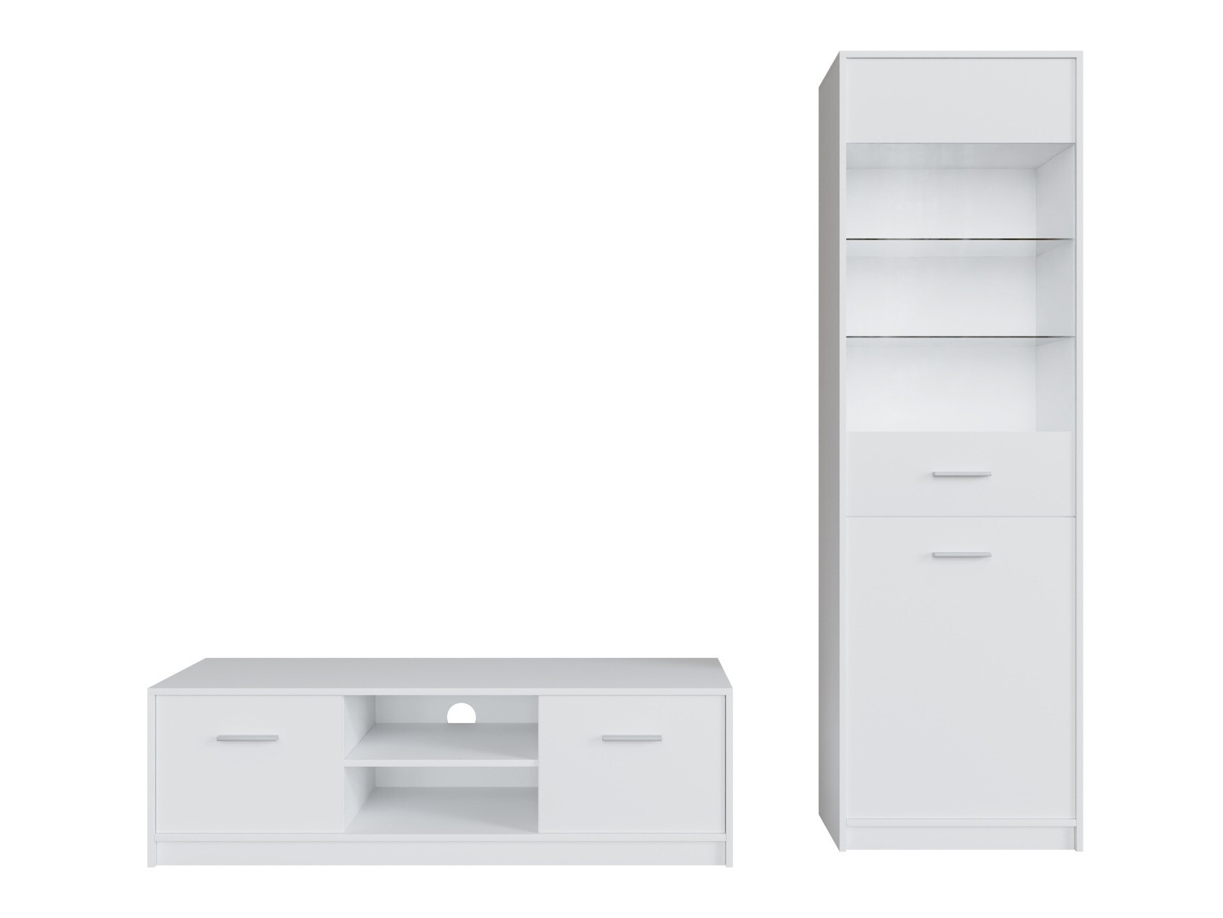 Komplet za dnevno sobo Novsore 161 (Bela)