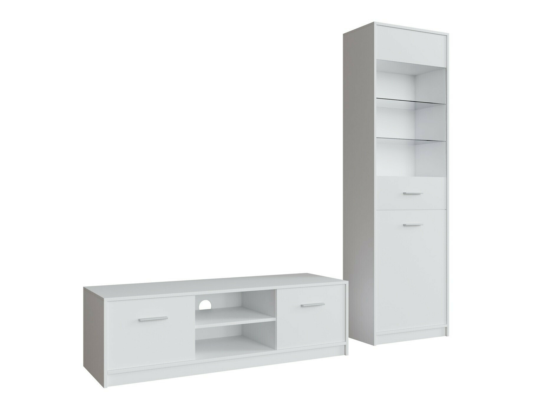 Komplet za dnevno sobo Novsore 161 (Bela)