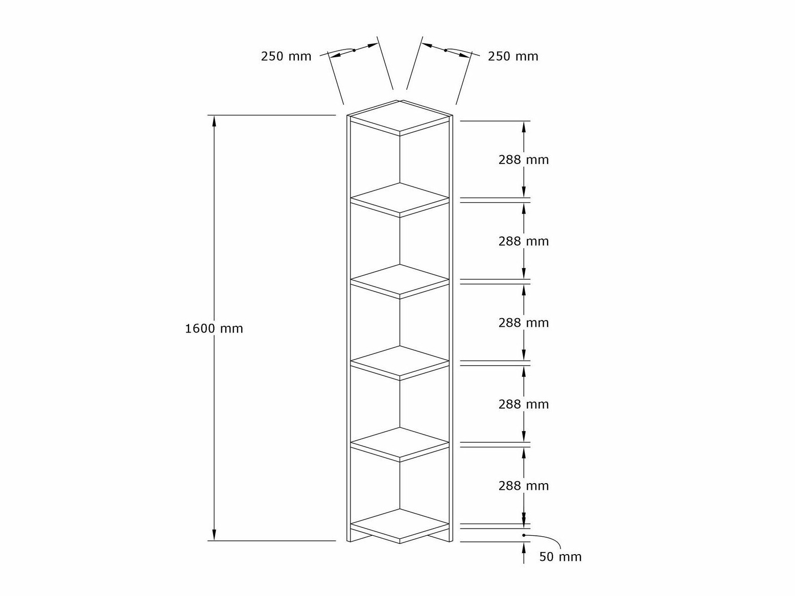 Kotna polica Kailua 2421