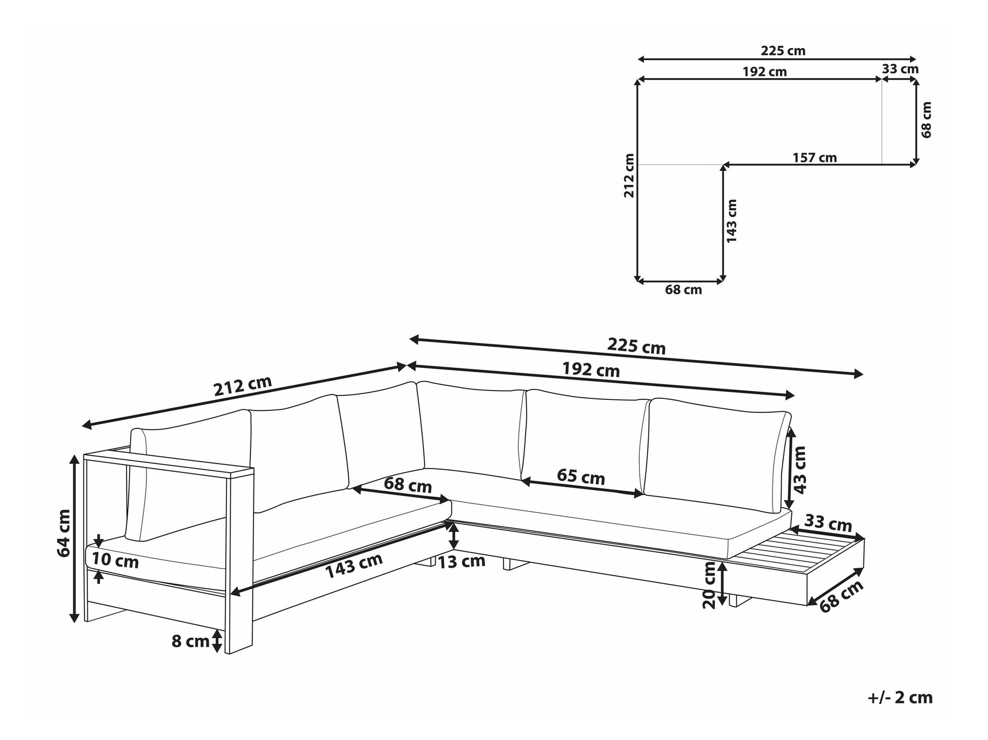 Vrtni kavč Berwyn 2548