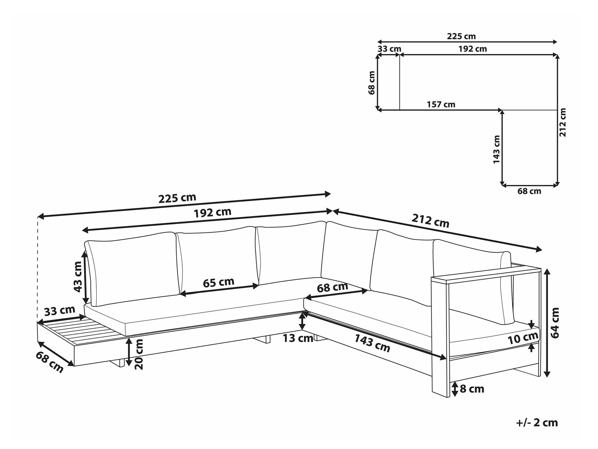 Vrtni kavč Berwyn 2548