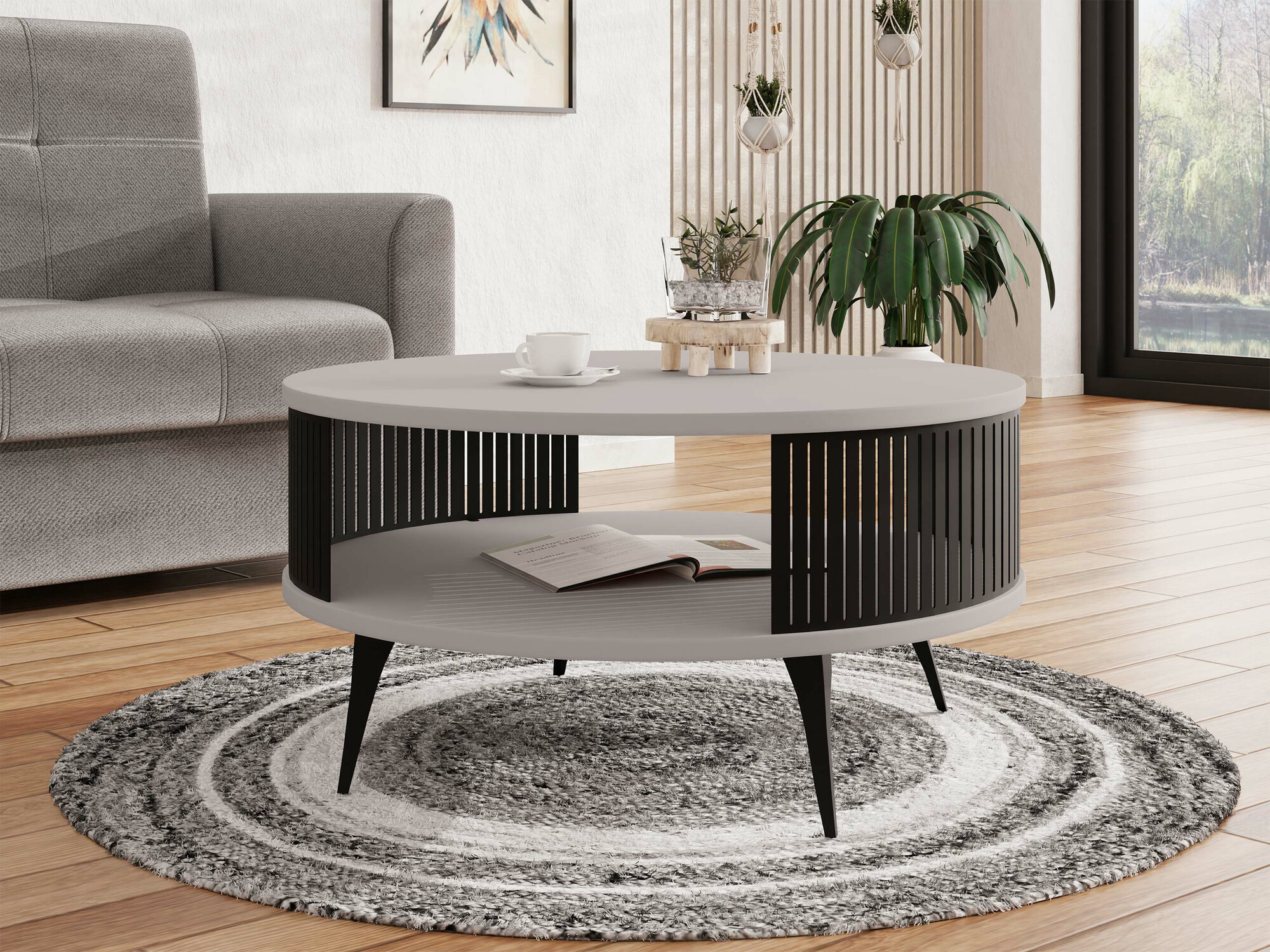 Klubska mizica Sordore 100 (Črna + Kašmir)