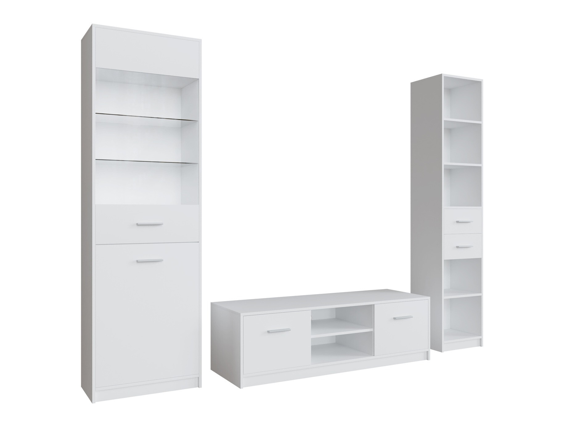 Komplet za dnevno sobo Novsore 163 (Bela)