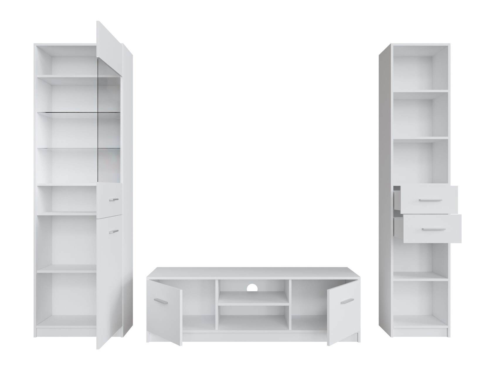 Komplet za dnevno sobo Novsore 163 (Bela)