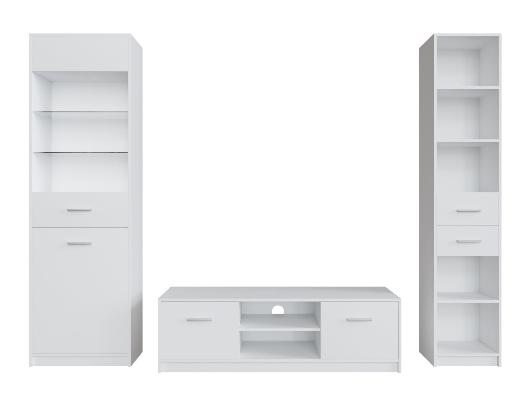 Komplet za dnevno sobo Novsore 163 (Bela)