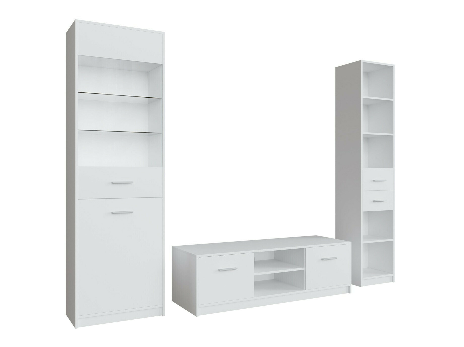 Komplet za dnevno sobo Novsore 163 (Bela)