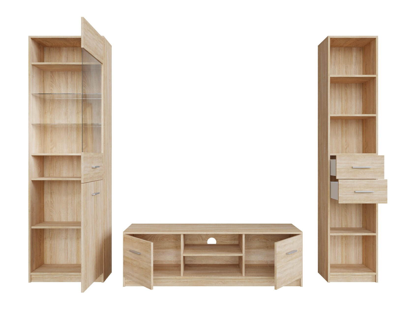 Komplet za dnevno sobo Novsore 163 (Sonoma hrast)