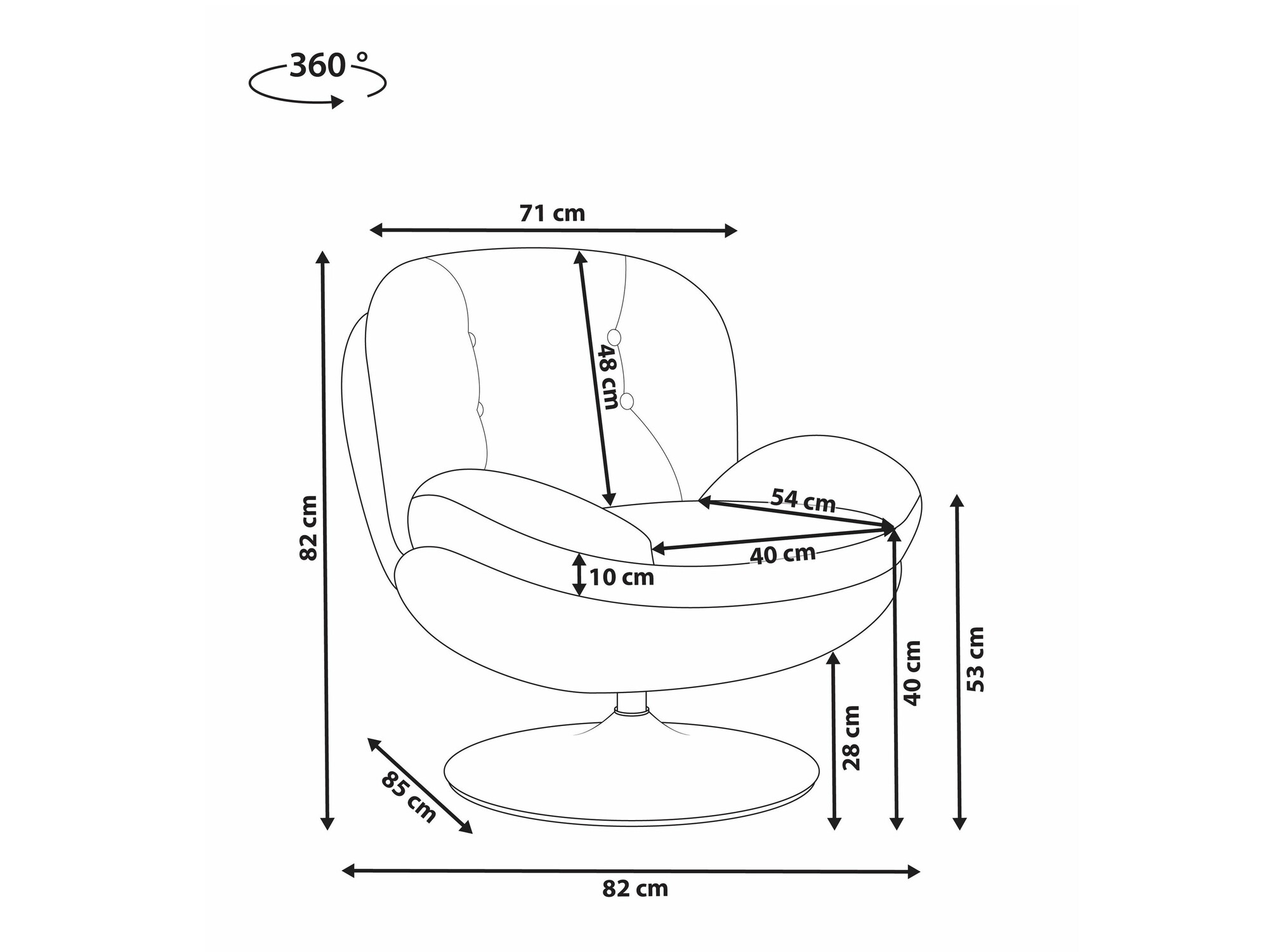 Fotelj Berwyn 2556 (Temno modra)