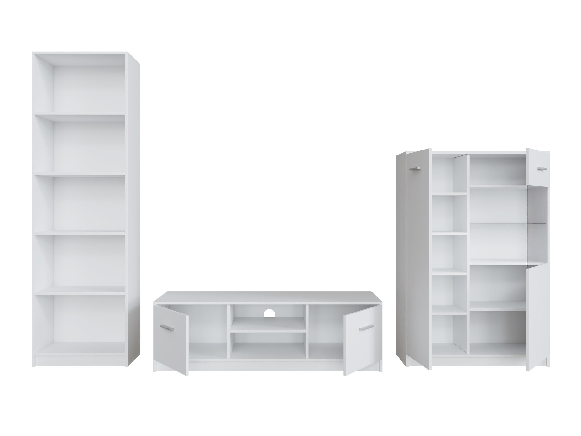 Komplet za dnevno sobo Novsore 164 (Bela)